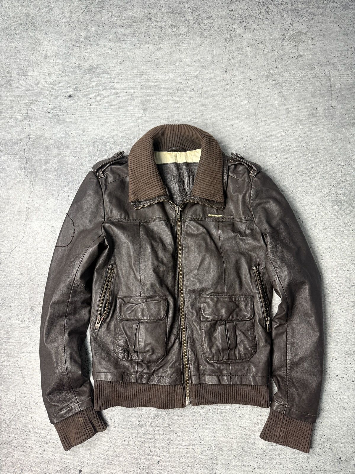 Vintage Vintage Midway Brown Leather Jacket Size US S / EU 44-46 / 1 - 1 Thumbnail