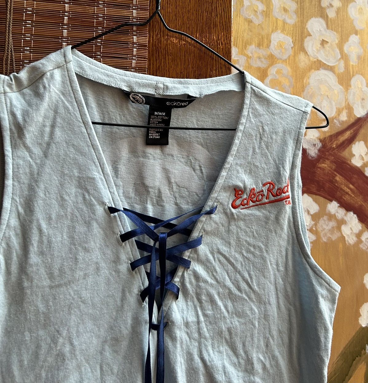 Ecko Unltd. × Marc Ecko × Vintage Vintage Y2k Ecko Red by Ecko Women’s Lace Up Top Size M Size M / US 6-8 / IT 42-44 - 3 Thumbnail