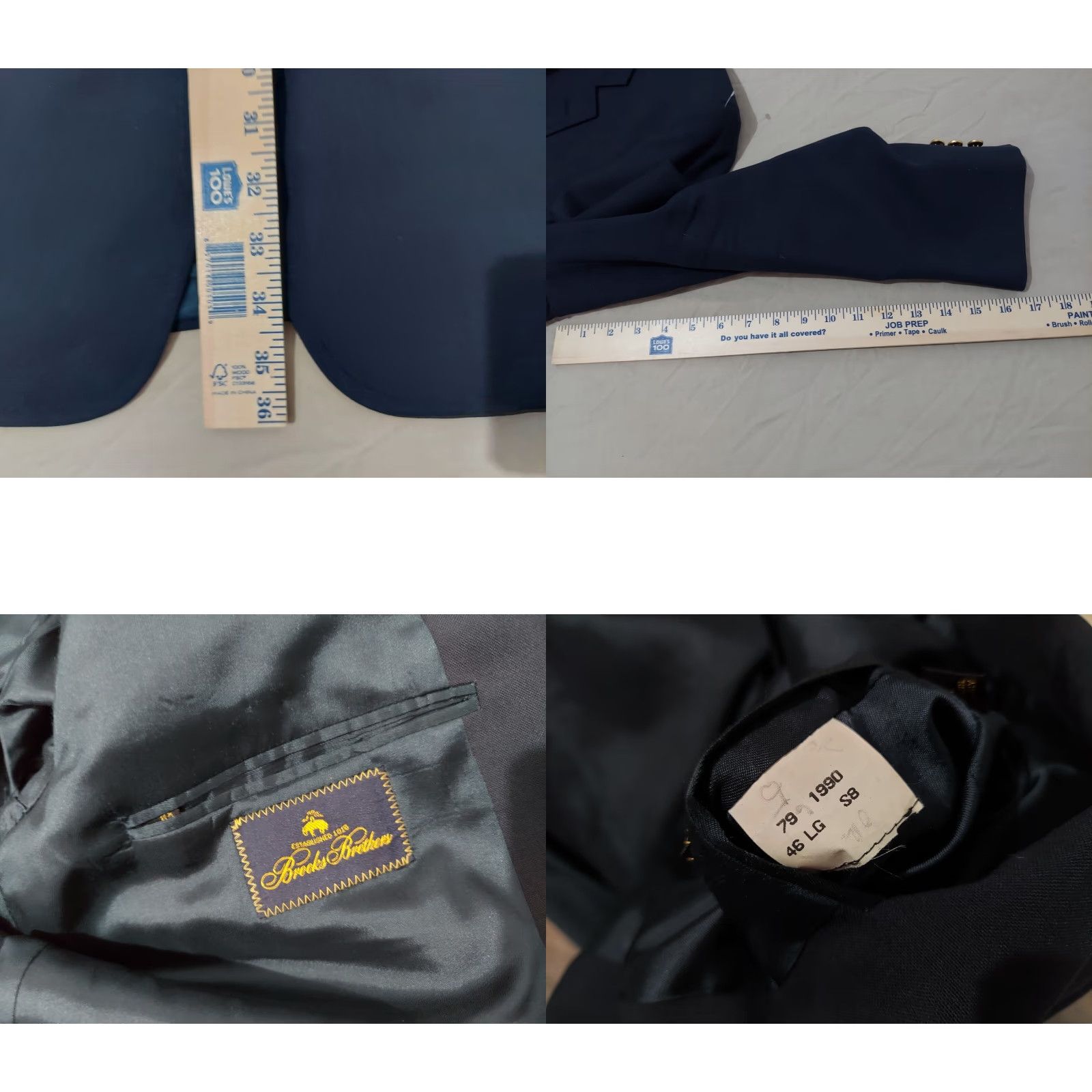 Brooks Brothers **Mens Brooks Brothers 46L Long Blazer Navy Blue** User: **Brooks Brothers Mens 46L Long Blazer Navy Blue** Size 46R - 8 Thumbnail