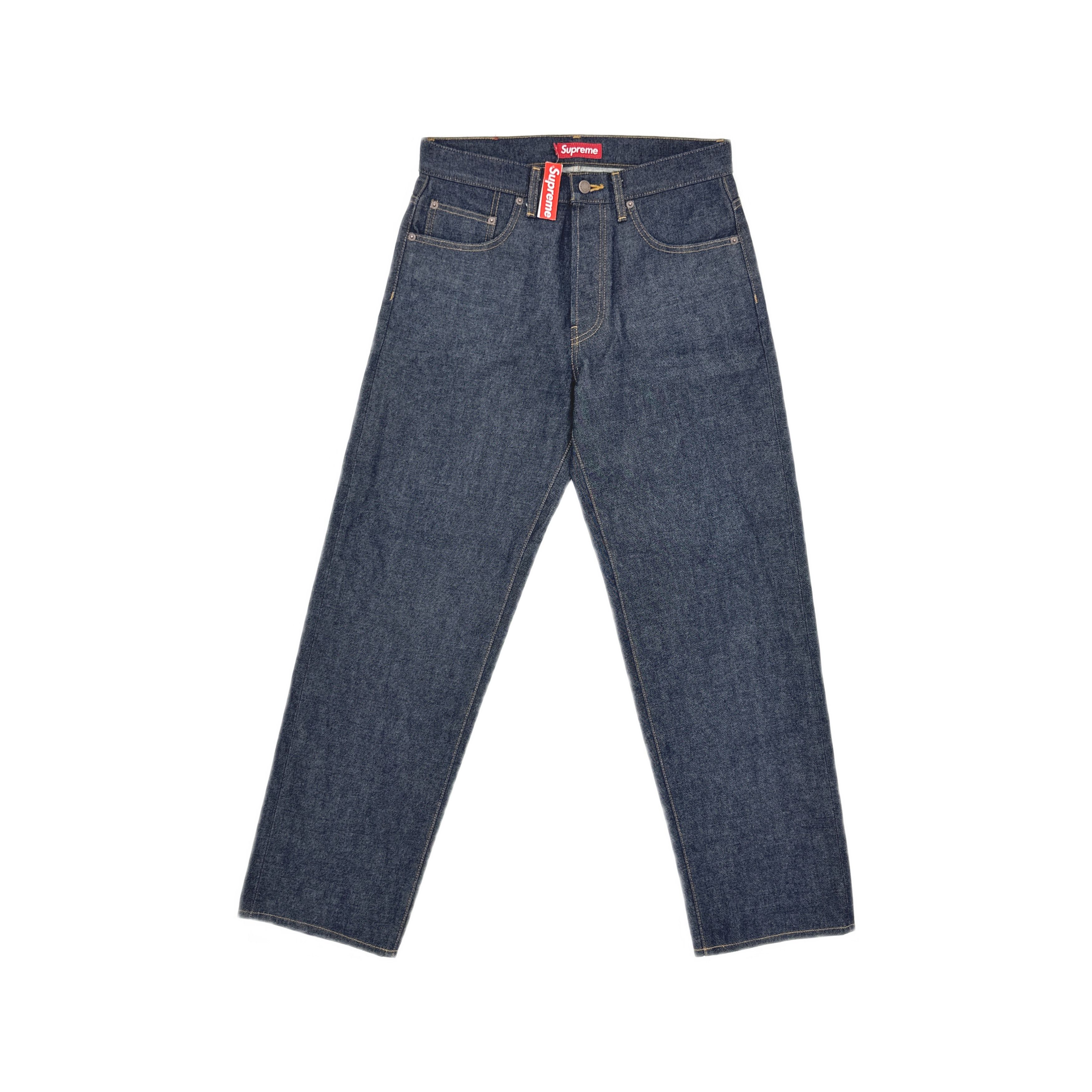 Supreme Checks Embroidered Jeans | Grailed