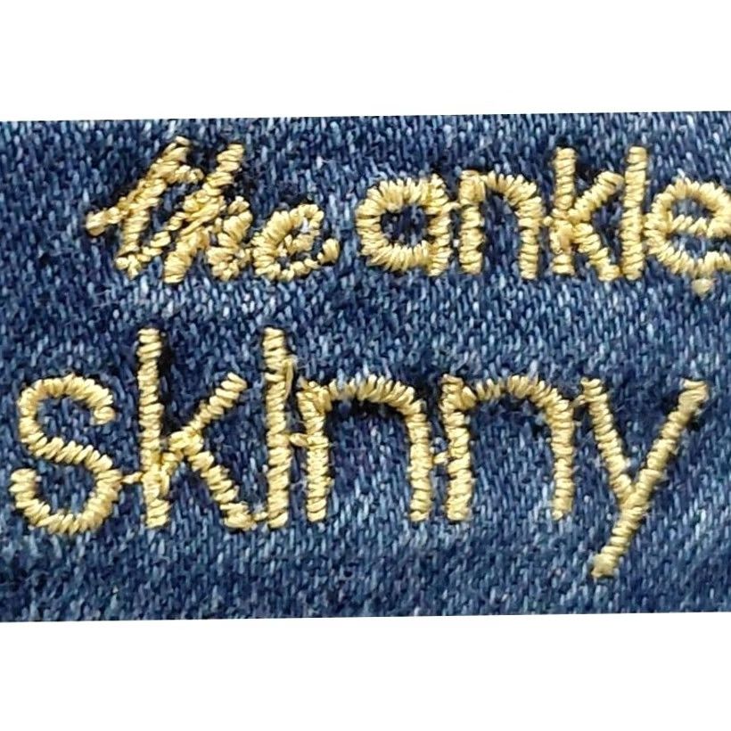 7 For All Mankind 7 for all mankind The Ankle Skinny Jeans Blue Denim Size 24 Women Size 42" / US 20 - 5 Thumbnail