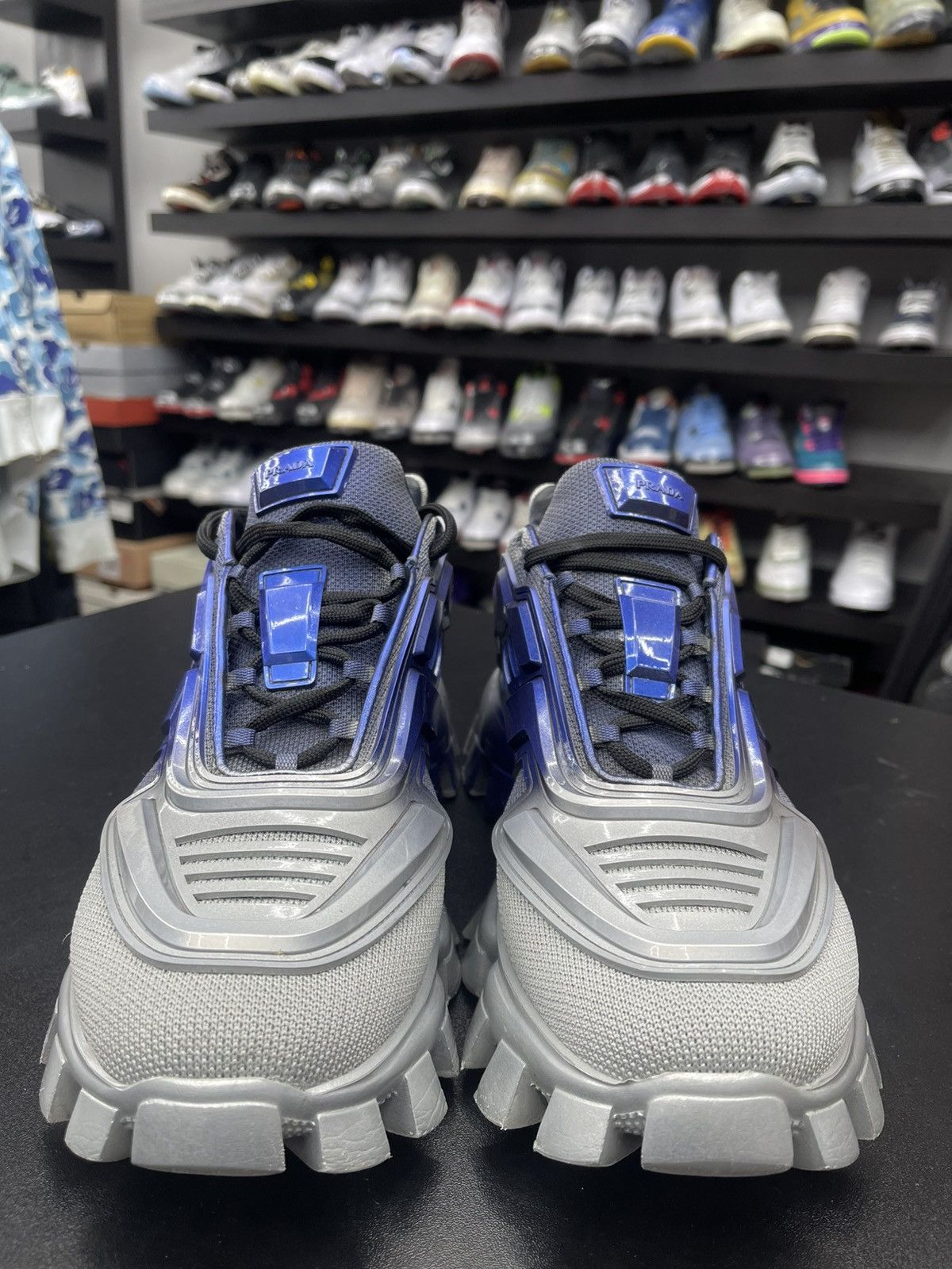 Prada Size 7.5/8.5US - Prada Cloudburst Thunder Knit “Anthracite” Size US 8.5 / EU 41-42 - 2 Thumbnail