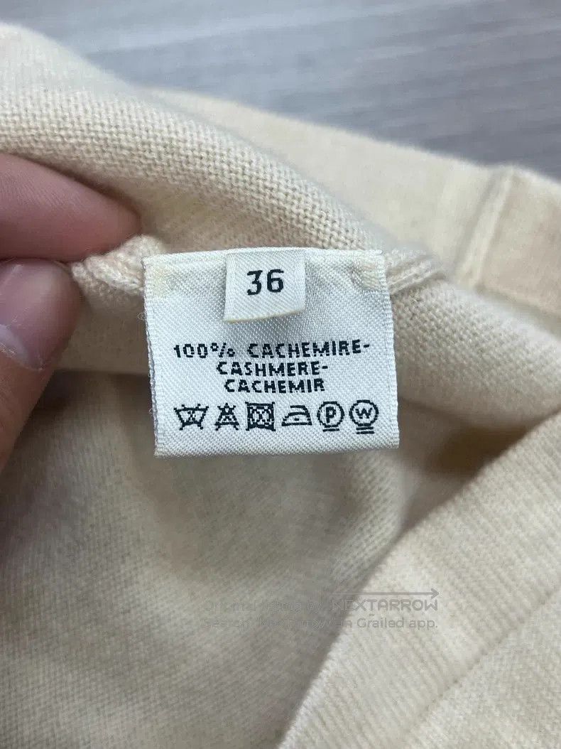 Hermes Hermes Cashmere Knit Dress, Cream Red Colorblock, 100% Cas Size XS / US 0-2 / IT 36-38 - 4 Thumbnail