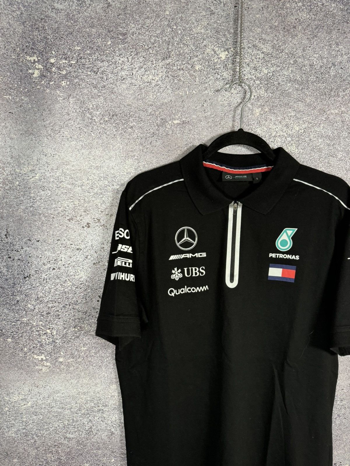 Formula 1 × Hugo Boss × Mercedes-Benz Petronas AMG Mercedes Benz Racing Team TH Polo Shirt Size US L / EU 52-54 / 3 - 2 Thumbnail