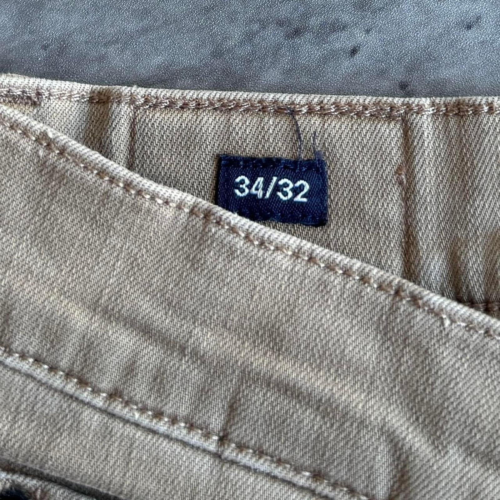 Flag & Anthem × Vintage Vintage Y2K Flag & Anthem Tonal Tan Essential Denim Jeans Size US 34 / EU 50 - 5 Thumbnail