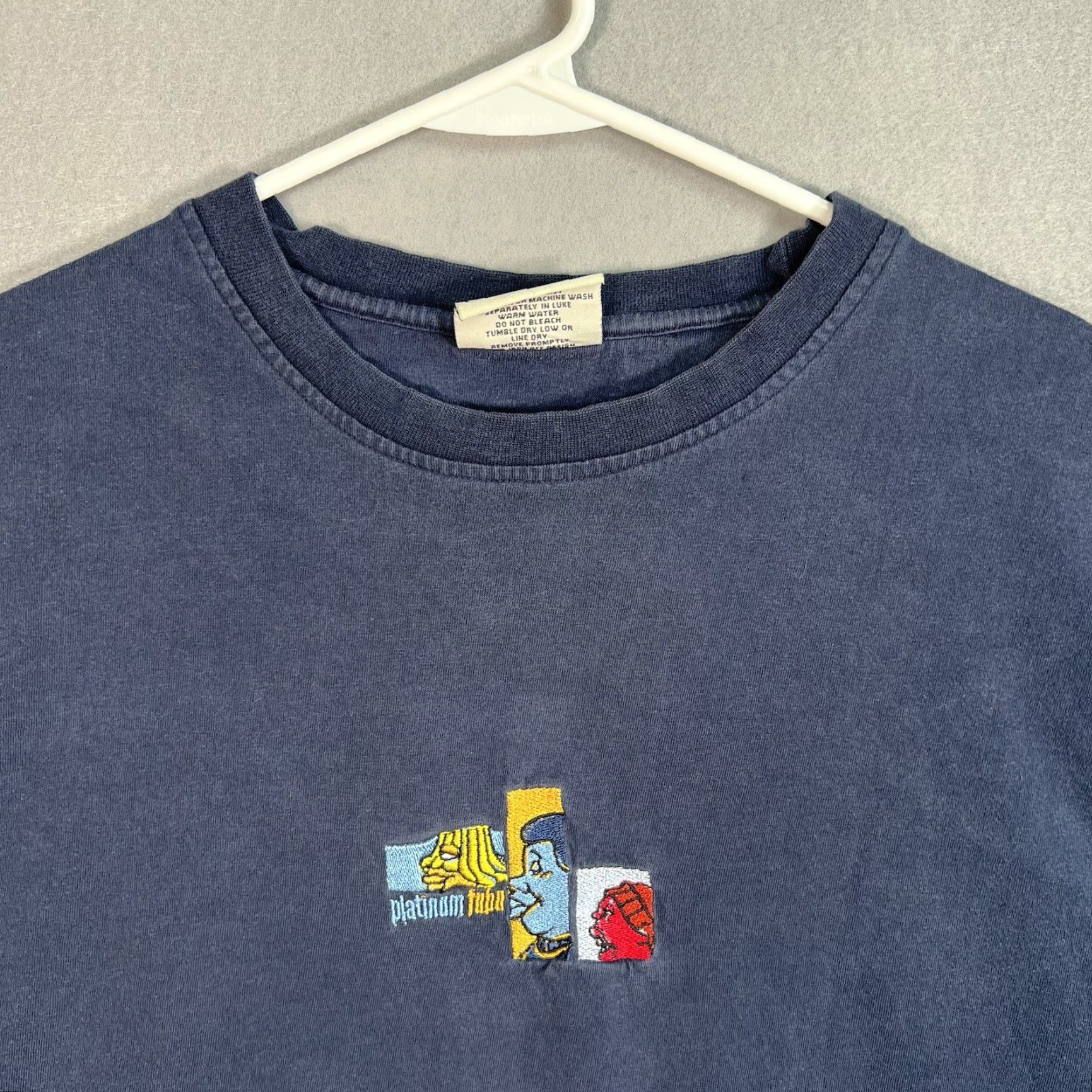 Fubu VINTAGE Platinum Fubu Fat Albert Junkyard T Shirt Adult Large Blue Mens Size US L / EU 52-54 / 3 - 4 Thumbnail