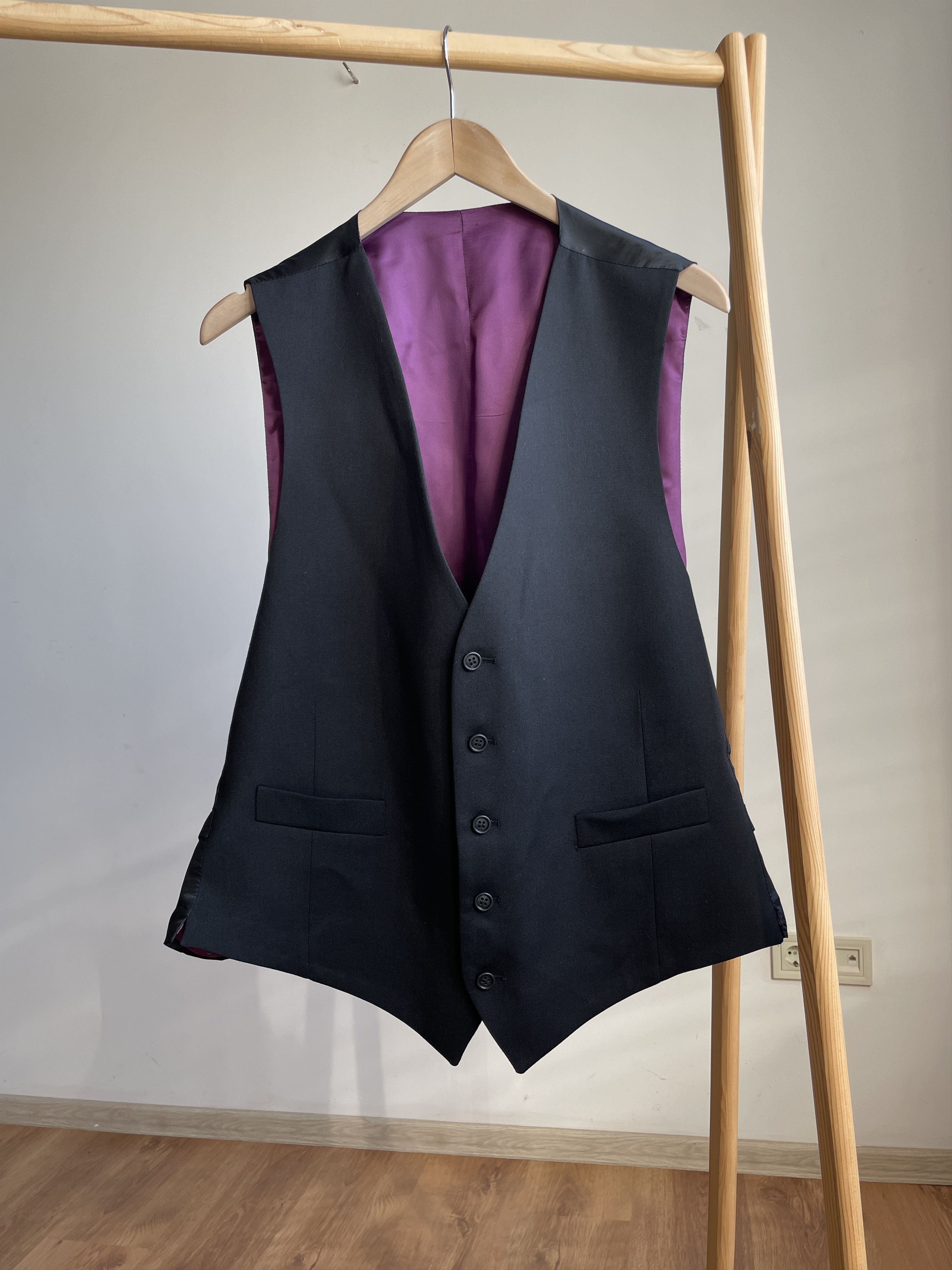 Marks & Spencer Mark & Spencer 3 Pieces Tuxedo Dinner Wool Suit Size 46R - 7 Thumbnail