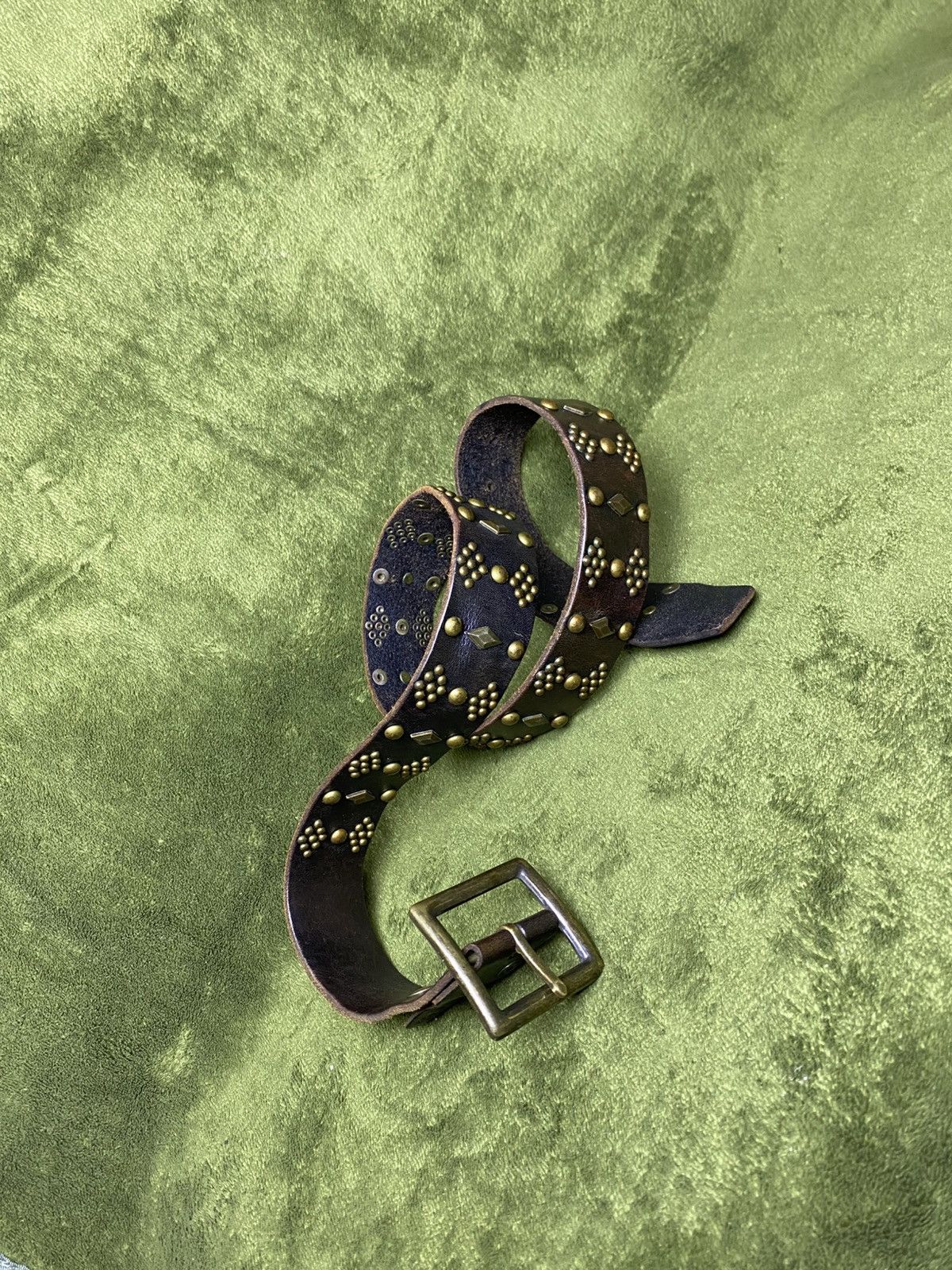 Hollywood Trading Company HTC hollywood trading company studded leater belt Size 34 - 2 Thumbnail