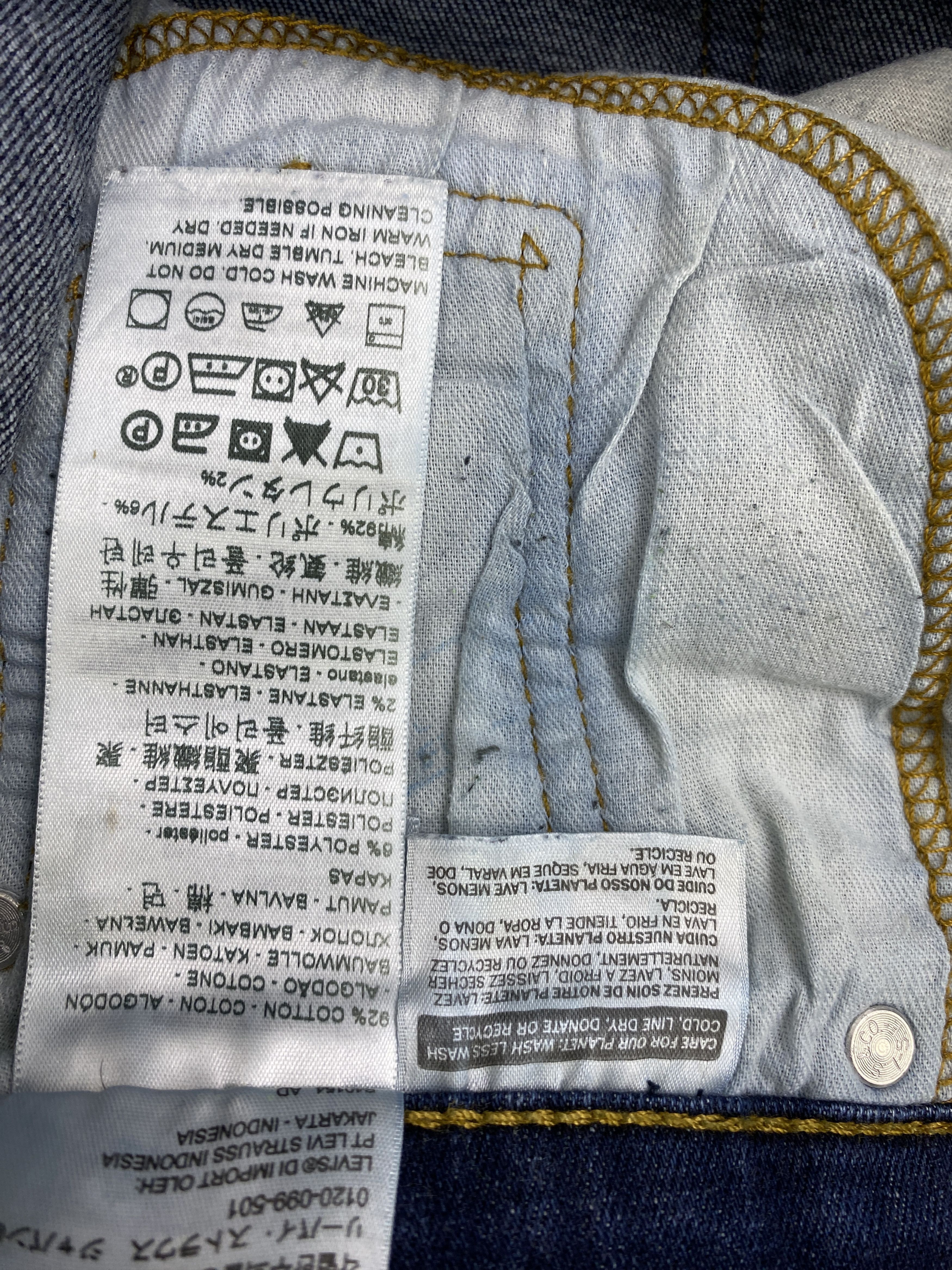 Levi's × Vintage Vintage Levis 502 Blue Faded Jeans Size US 28 / EU 44 - 12 Thumbnail