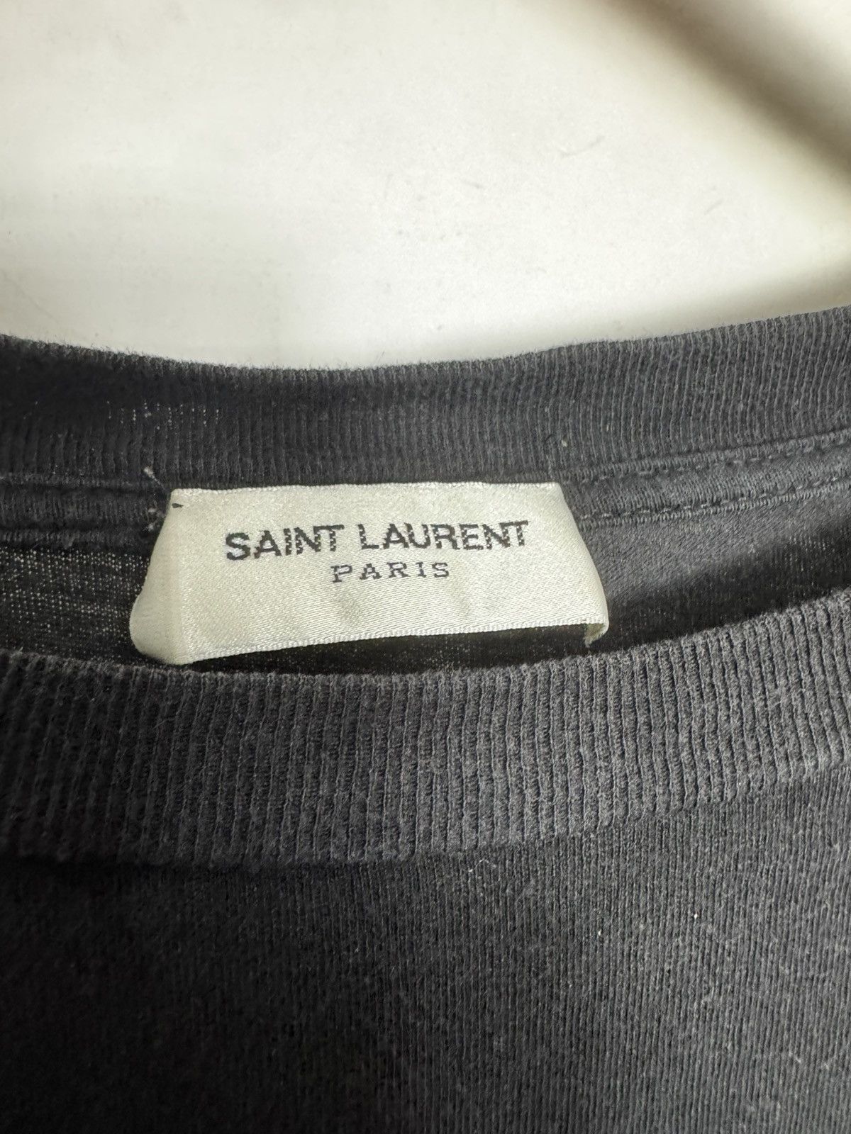 Saint Laurent Paris No smoking logo t Size US XL / EU 56 / 4 - 2 Thumbnail