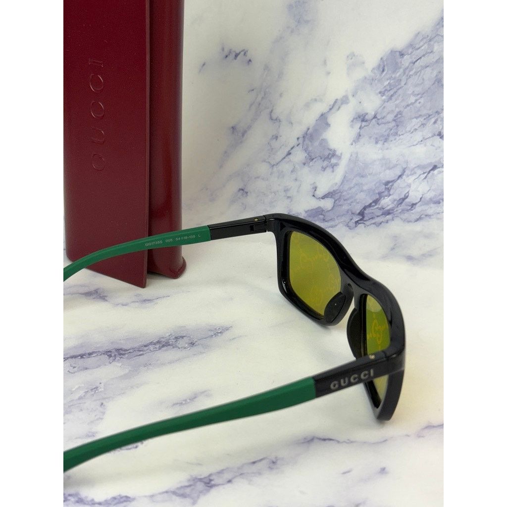 Gucci NEW Gucci GG1735S Black Orange GG Logo Lens Mask Sunglasses Size ONE SIZE - 4 Thumbnail