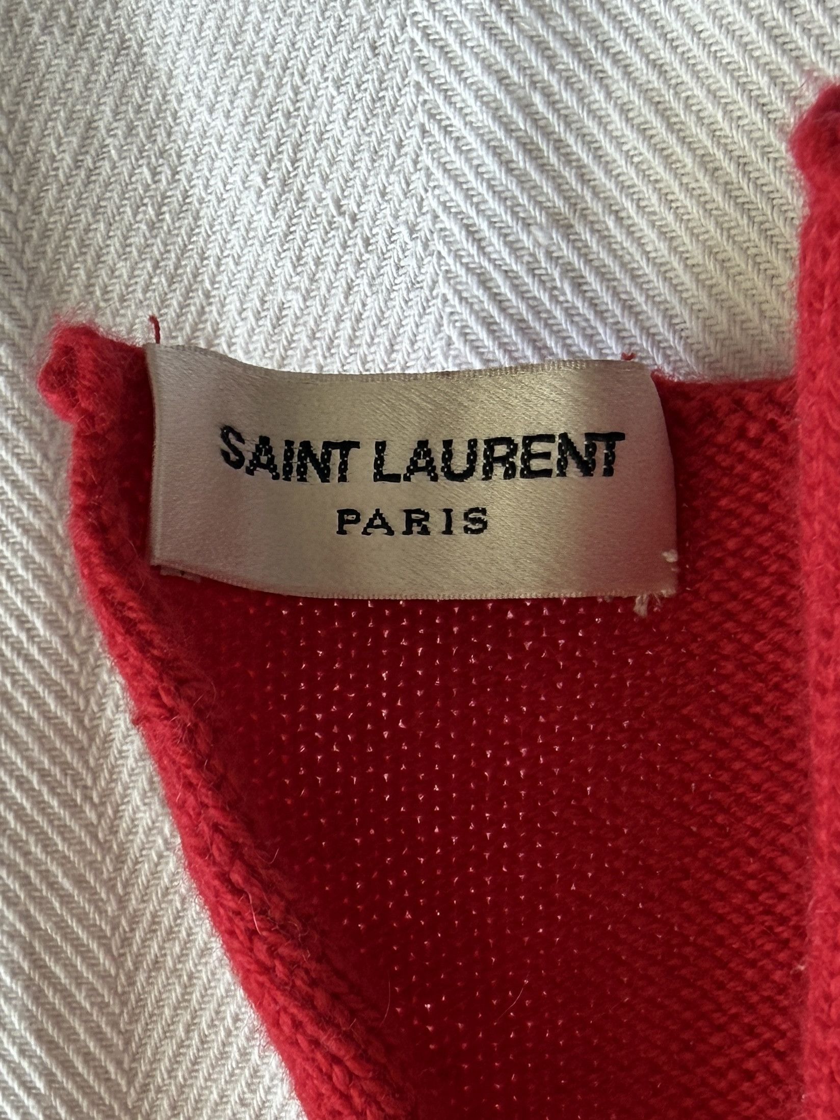 Saint Laurent Paris by Hedi Slimane Roll-Up Scarf Size ONE SIZE - 4 Thumbnail
