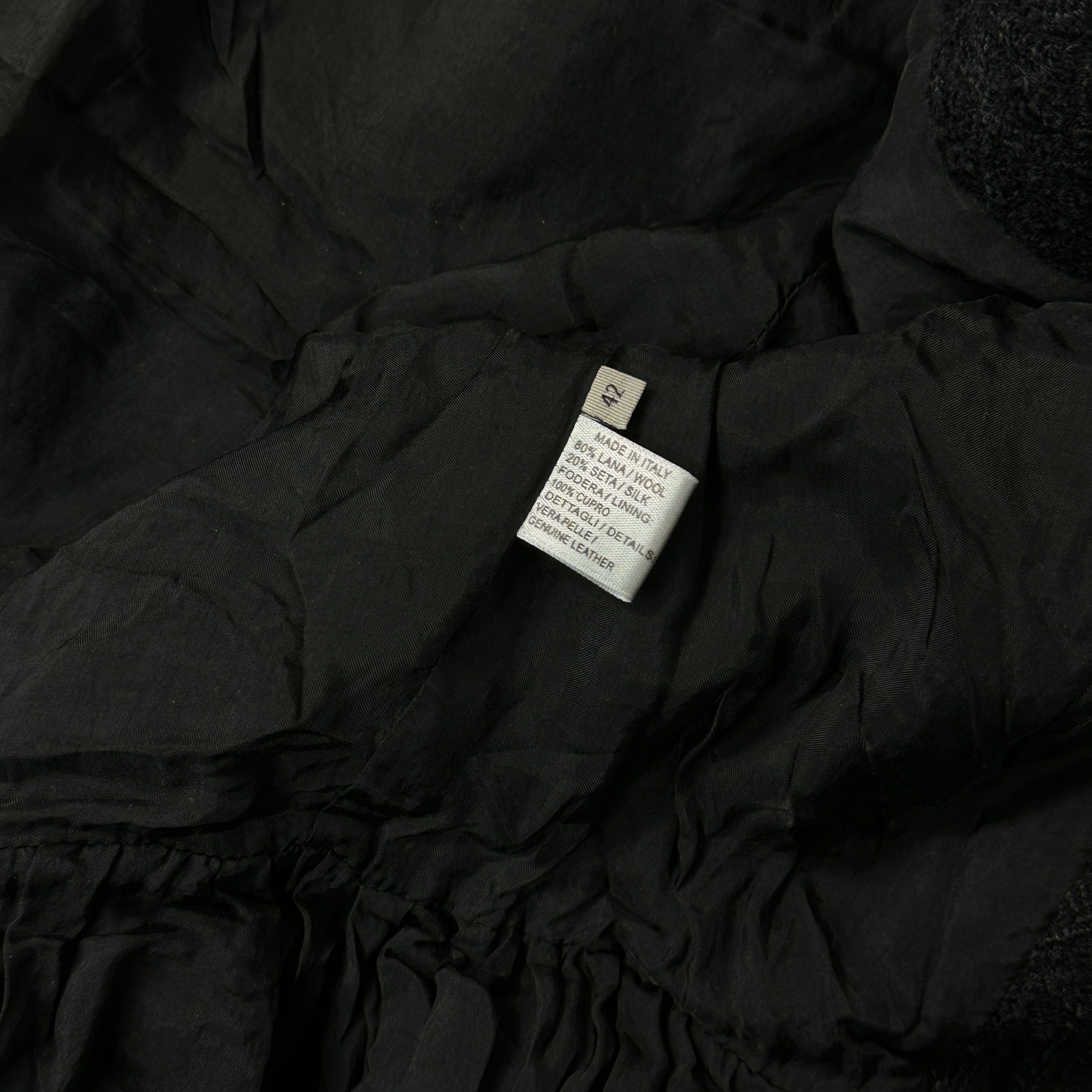 Bottega Veneta × Vintage Bottega Veneta High Quality Luxury Coat Cloak Jacket Black Size US S / EU 44-46 / 1 - 12 Thumbnail