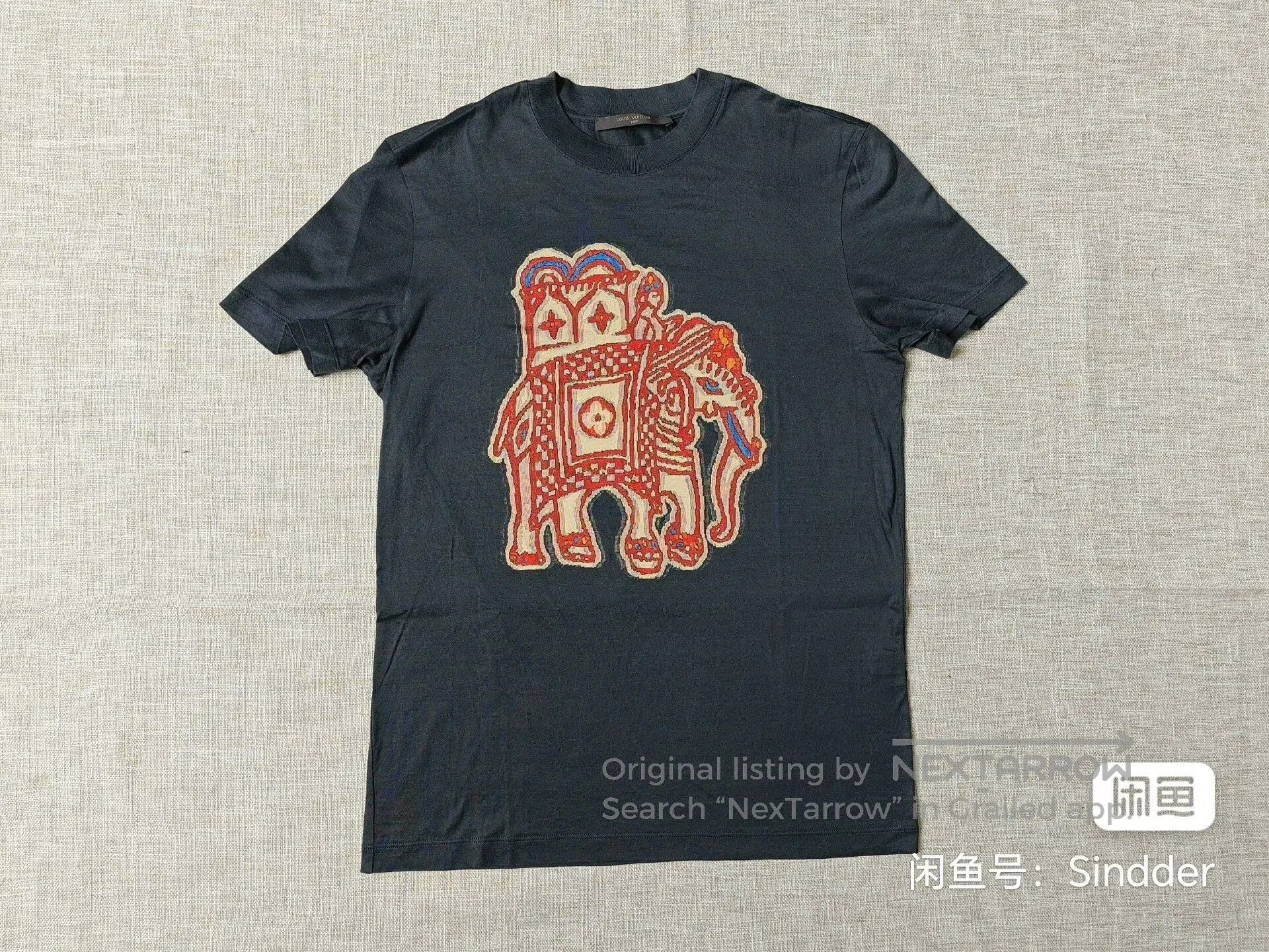 Louis Vuitton Louis Vuitton Men's Elephant Embroidery T-Shirt. Size US S / EU 44-46 / 1 - 1 Thumbnail