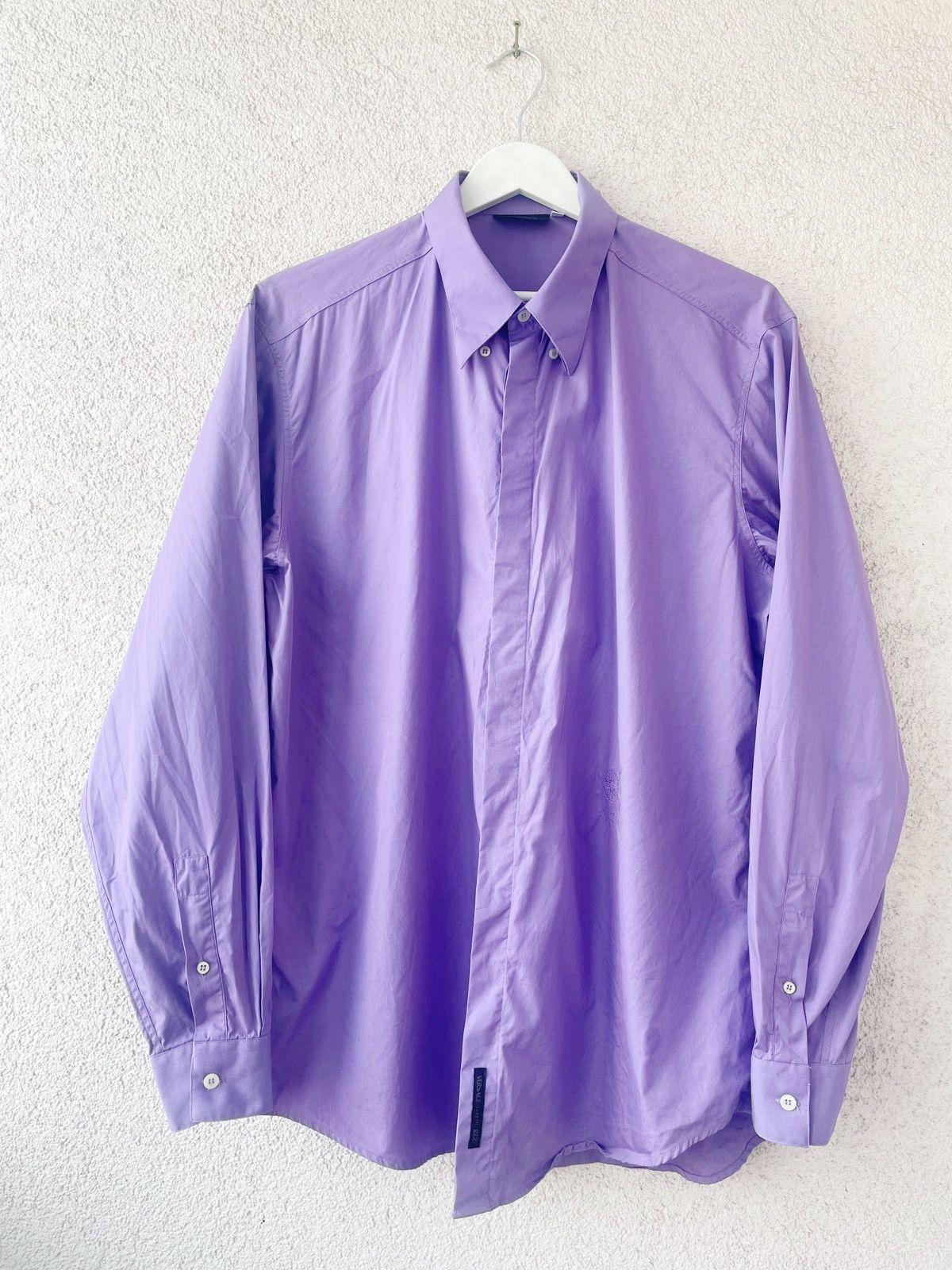 Versace Versace Classic V2 Purple Men Shirt Size 17/43 L-XL Size US L / EU 52-54 / 3 - 1 Thumbnail