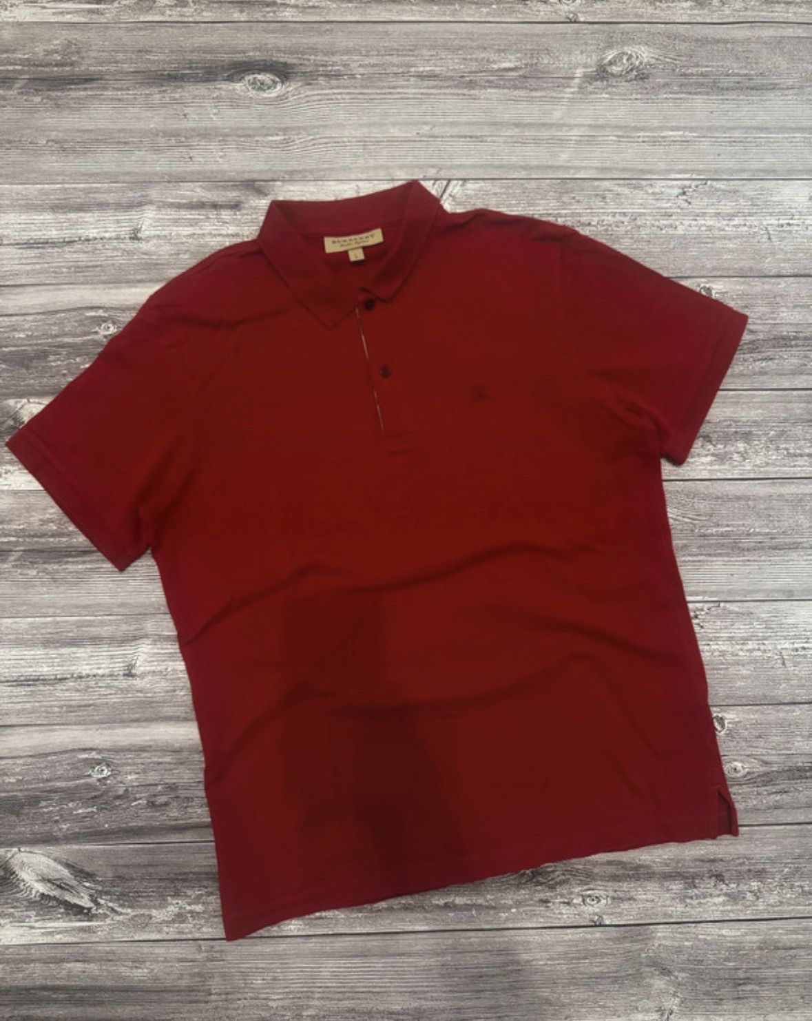 Burberry Burberry red polo shirt classic size L Size US L / EU 52-54 / 3 - 2 Thumbnail
