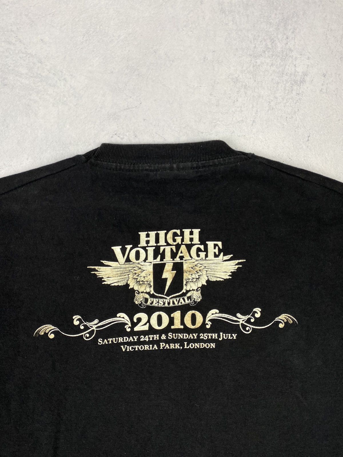 Band Tees × Vintage Vintage High Voltage Festival 2010 Rock Music Tee Size US L / EU 52-54 / 3 - 8 Thumbnail