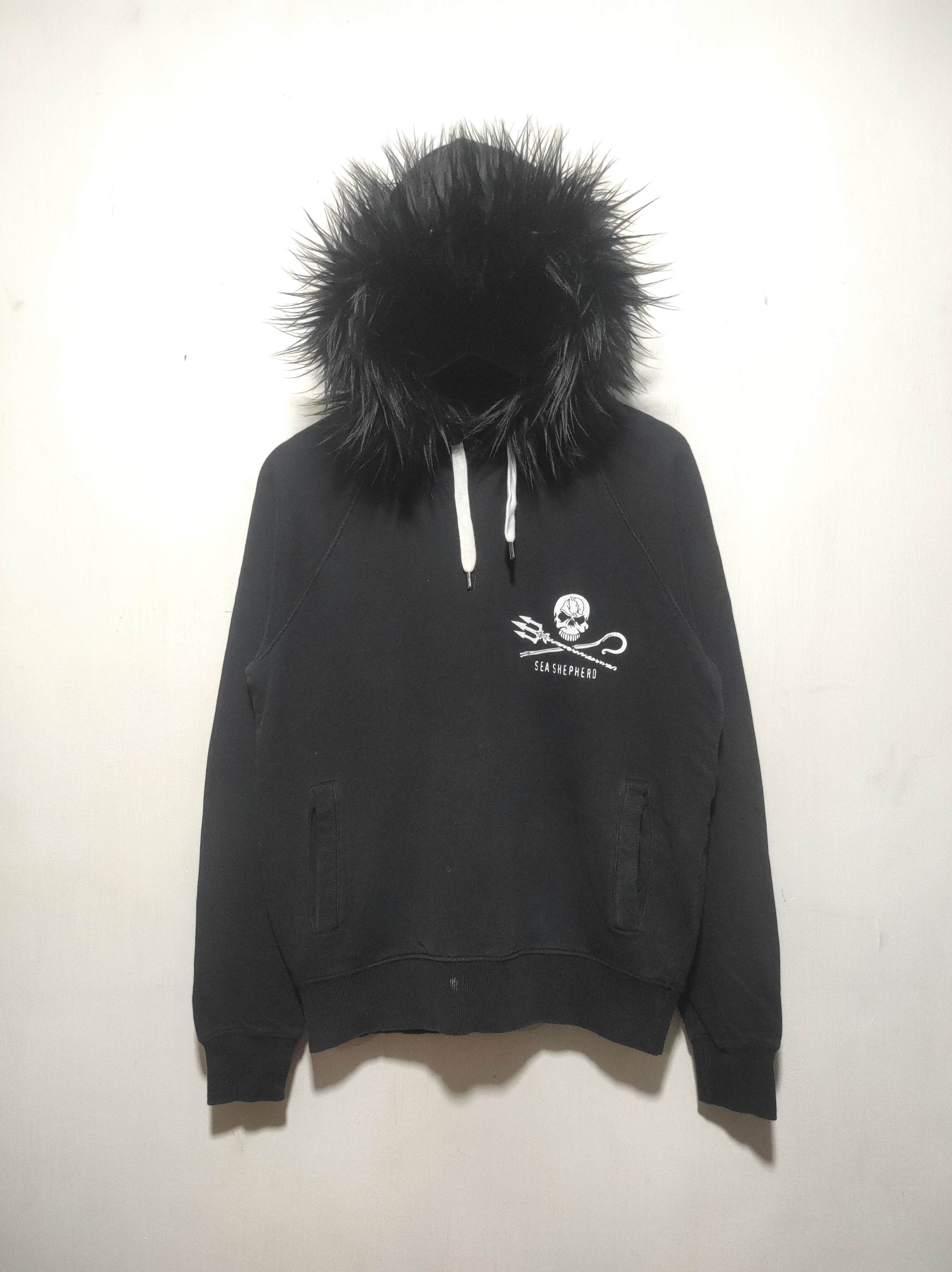 If Six Was Nine Sea Shepherd Skull Fur Hoodie ifsixwasnine lgb style Size US S / EU 44-46 / 1 - 2 Thumbnail