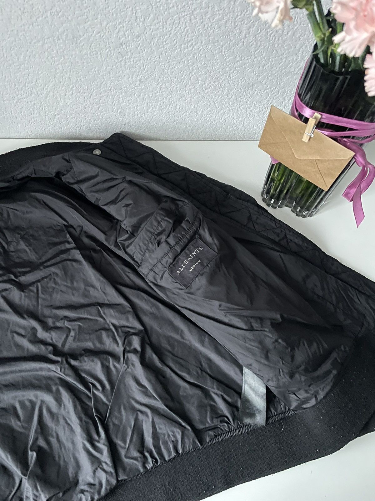Allsaints Allsaints Bomber Nylon Zippers Full 4 Black Luxury Size US M / EU 48-50 / 2 - 14 Thumbnail