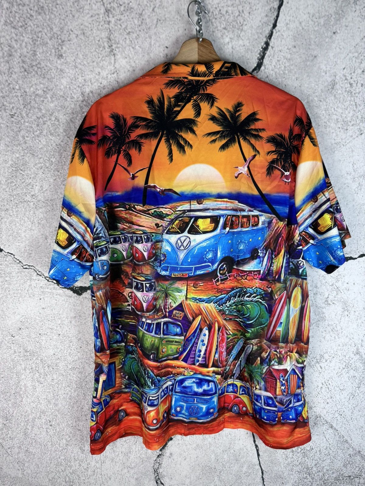 Reyn Spooner Vintage Royal Hawaiian vacation Palms Button Down Shirt Size US XL / EU 56 / 4 - 2 Thumbnail