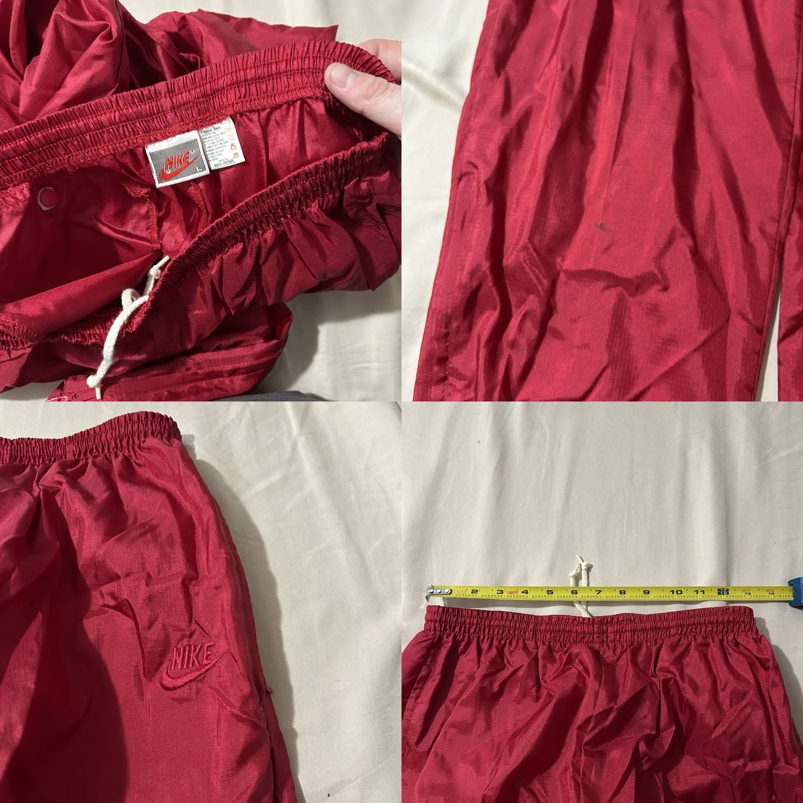 Nike VINTAGE Nike Windbreaker Tracksuit Large 90s Men Red L Tracksuit Activewear Size US 33 - 8 Thumbnail