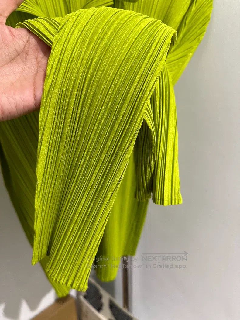 Issey Miyake Issey Miyake Fruit Green Shirt Size L / US 10 / IT 46 - 3 Thumbnail