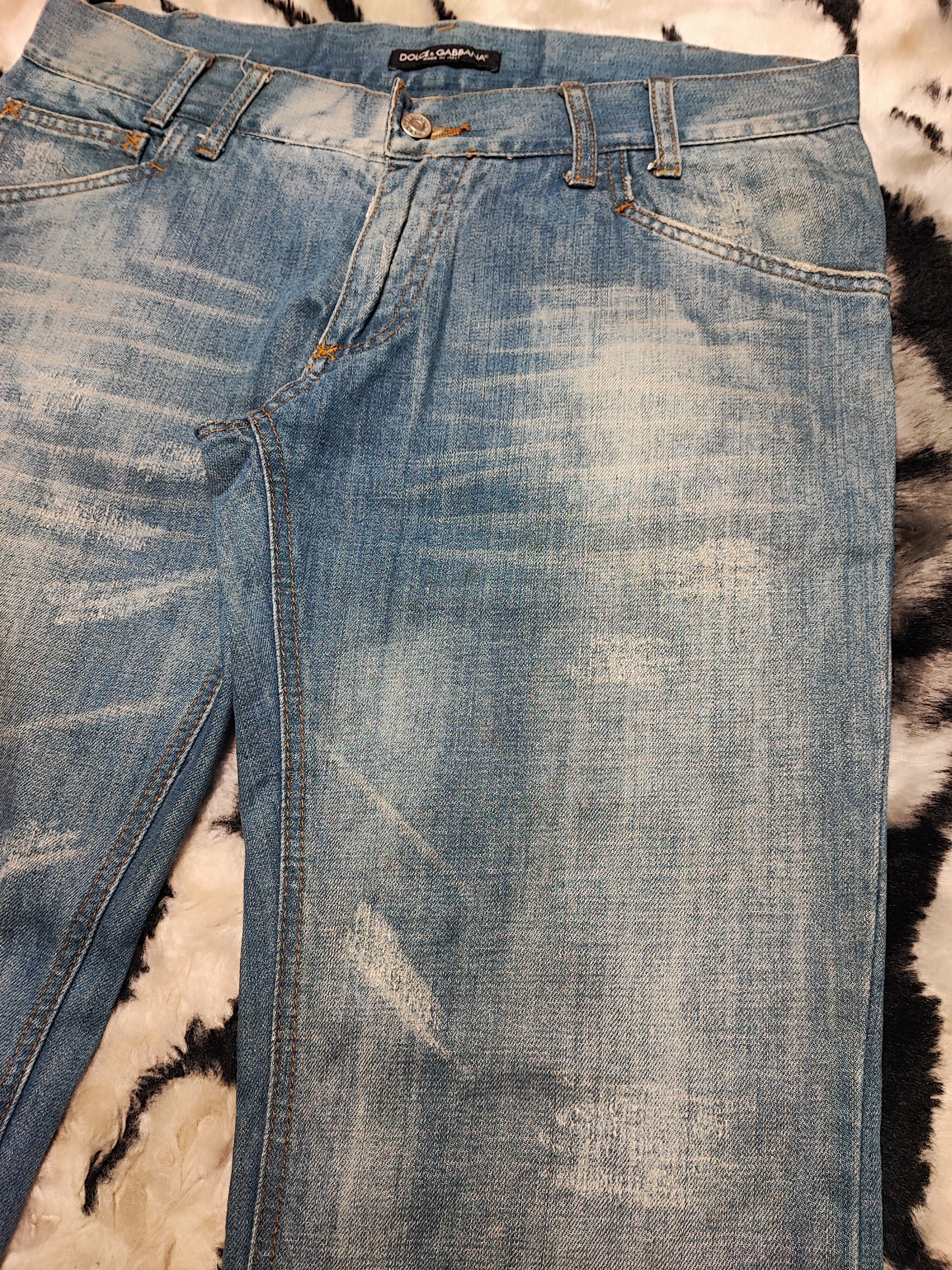 Dolce & Gabbana D&G Dolce&Gabbana Logo Jeans DISTRESSED Pants Size US 36 / EU 52 - 6 Thumbnail
