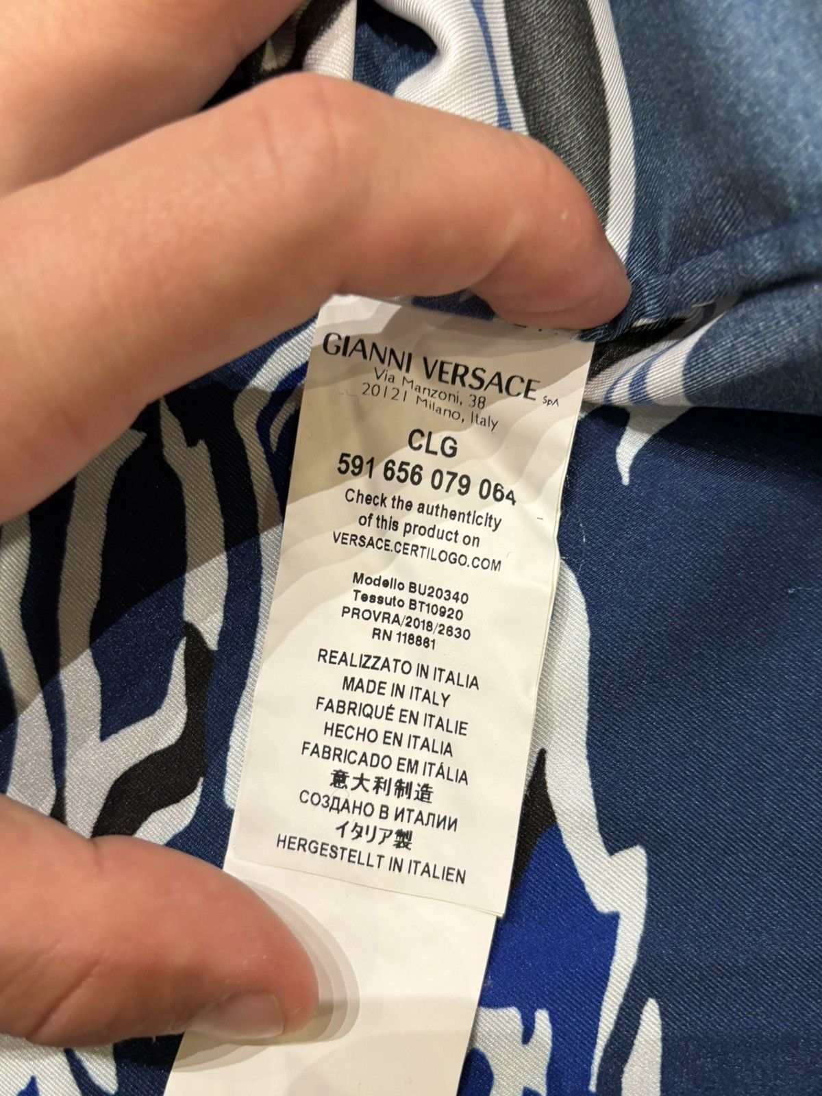 Versus Versace Versace Versus Camo Shorts Sleeve Button Down Size US L / EU 52-54 / 3 - 4 Thumbnail