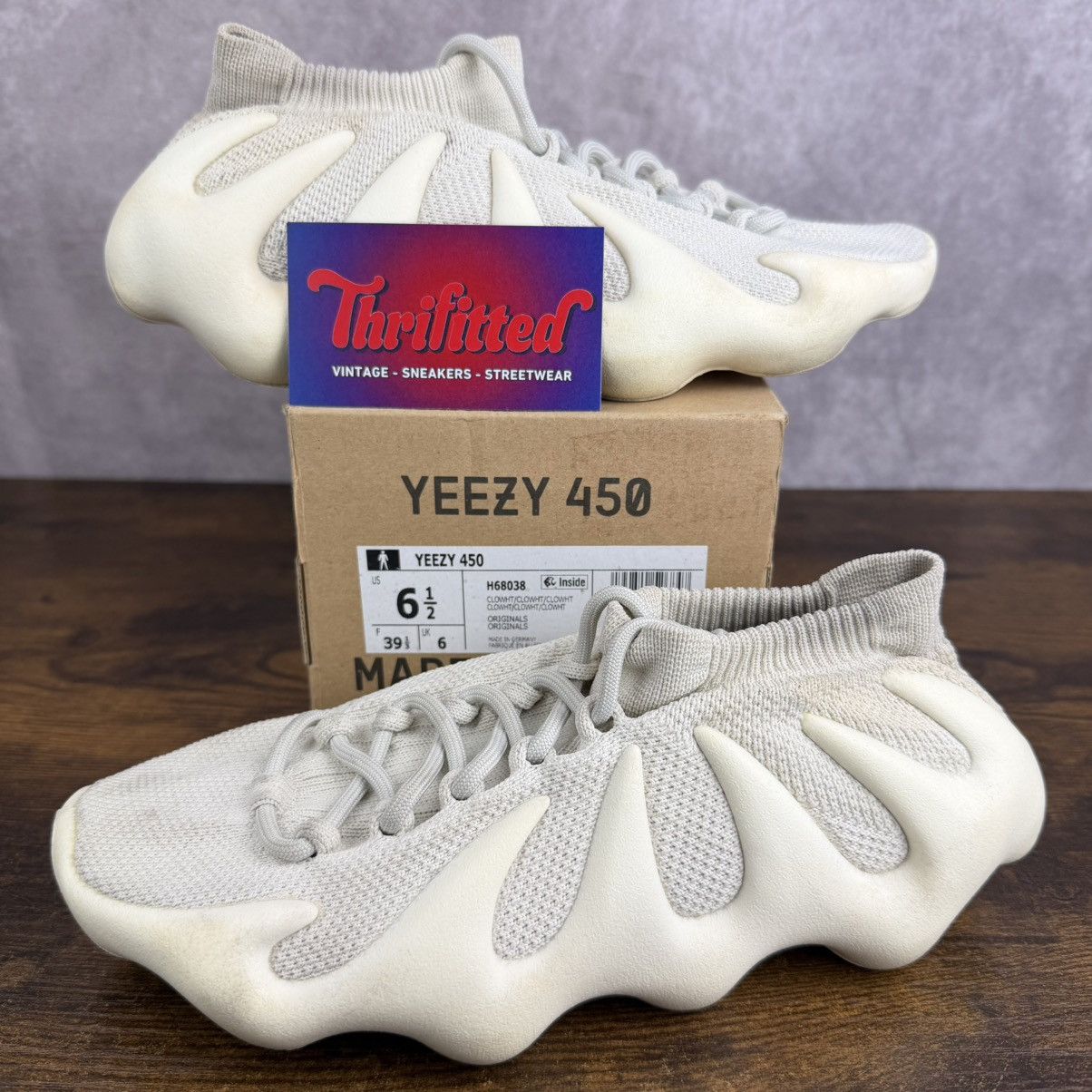 Adidas × Kanye West Adidas Yeezy 450 Cloud White Size 6.5 H68038 Men’s Sneakers Size US 6.5 / EU 39-40 - 1 Thumbnail
