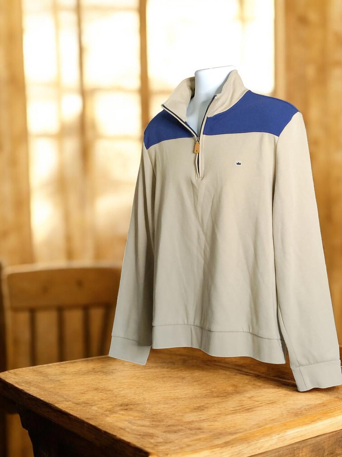 Other Crown & Ivy Men's Quarter-Zip Pullover Sweatshirt, Size L Size US L / EU 52-54 / 3 - 4 Thumbnail