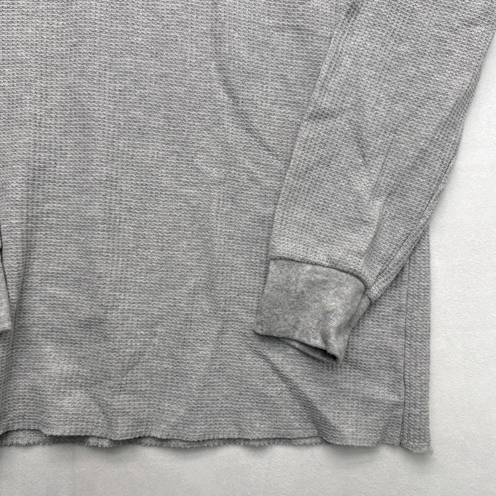 Fruit Of The Loom Fruit of the Loom Thermal Henley Shirt Mens XL Gray Long Sleeve Size US XL / EU 56 / 4 - 5 Thumbnail