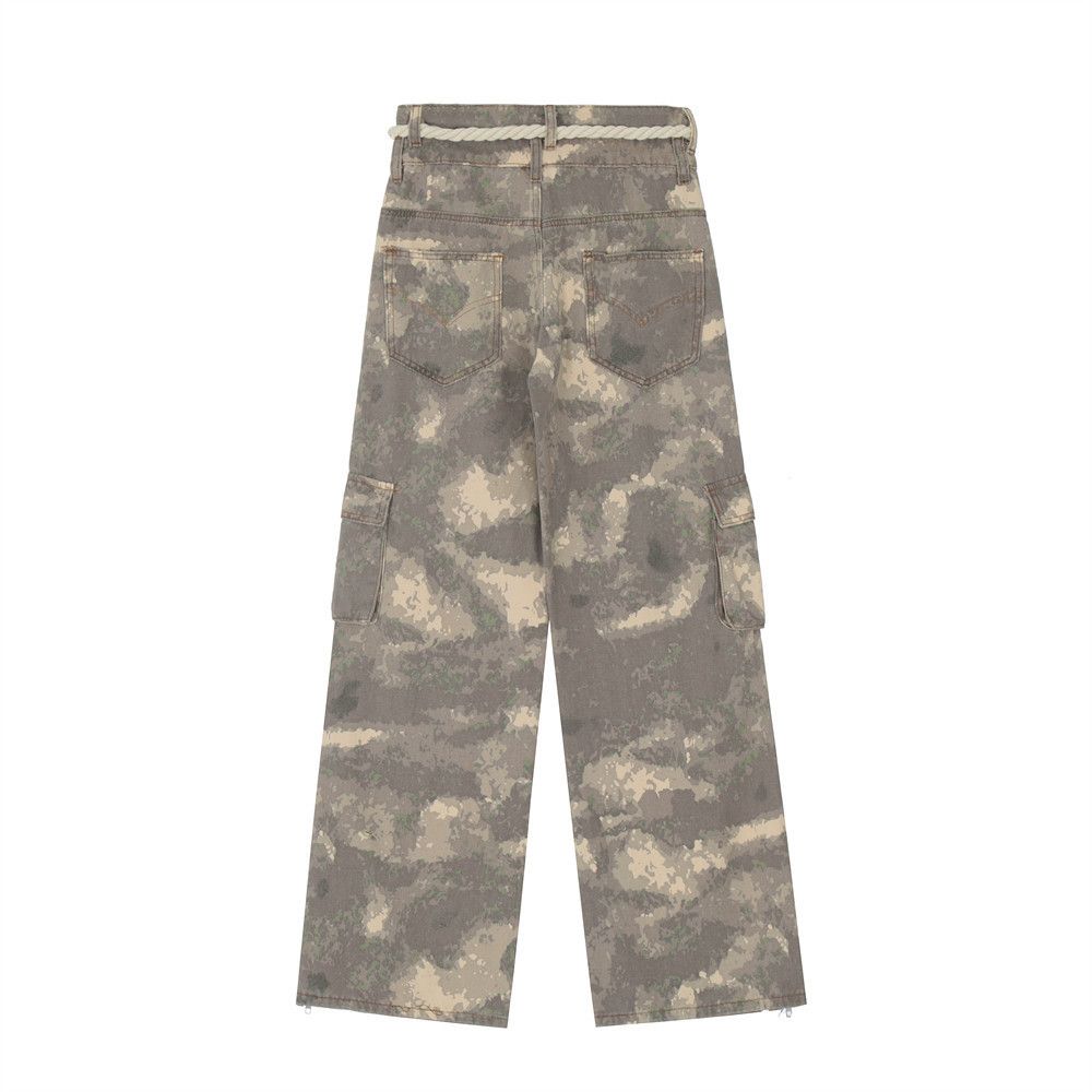 Designer × Japanese Brand × Vintage faded flared baggy camo cargo pants Size US 30 / EU 46 - 4 Thumbnail