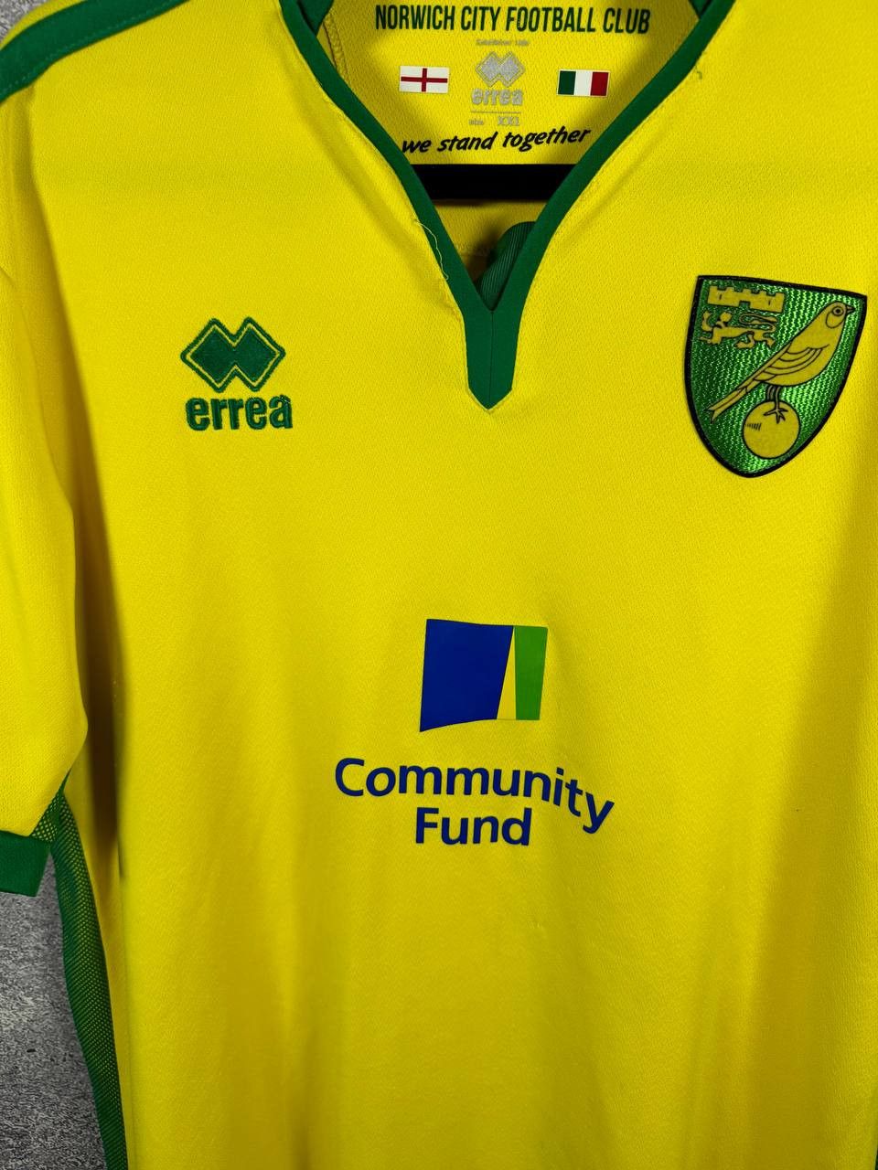 Errea × Vintage Vintage Norwich City 2016/17 Errea Soccer Jersey Size US XXL / EU 58 / 5 - 6 Thumbnail