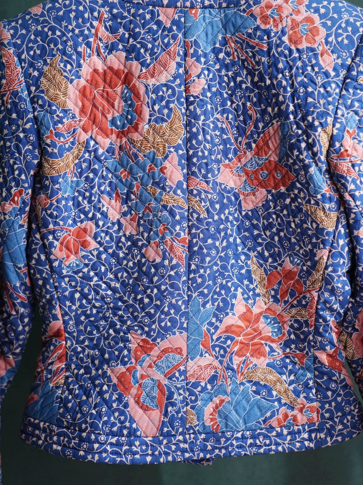 Yves Saint Laurent YSL 1986 SS Runway Butterfly Floral Quilted Blazer Size XXS / US 00 / IT 34 - 8 Thumbnail
