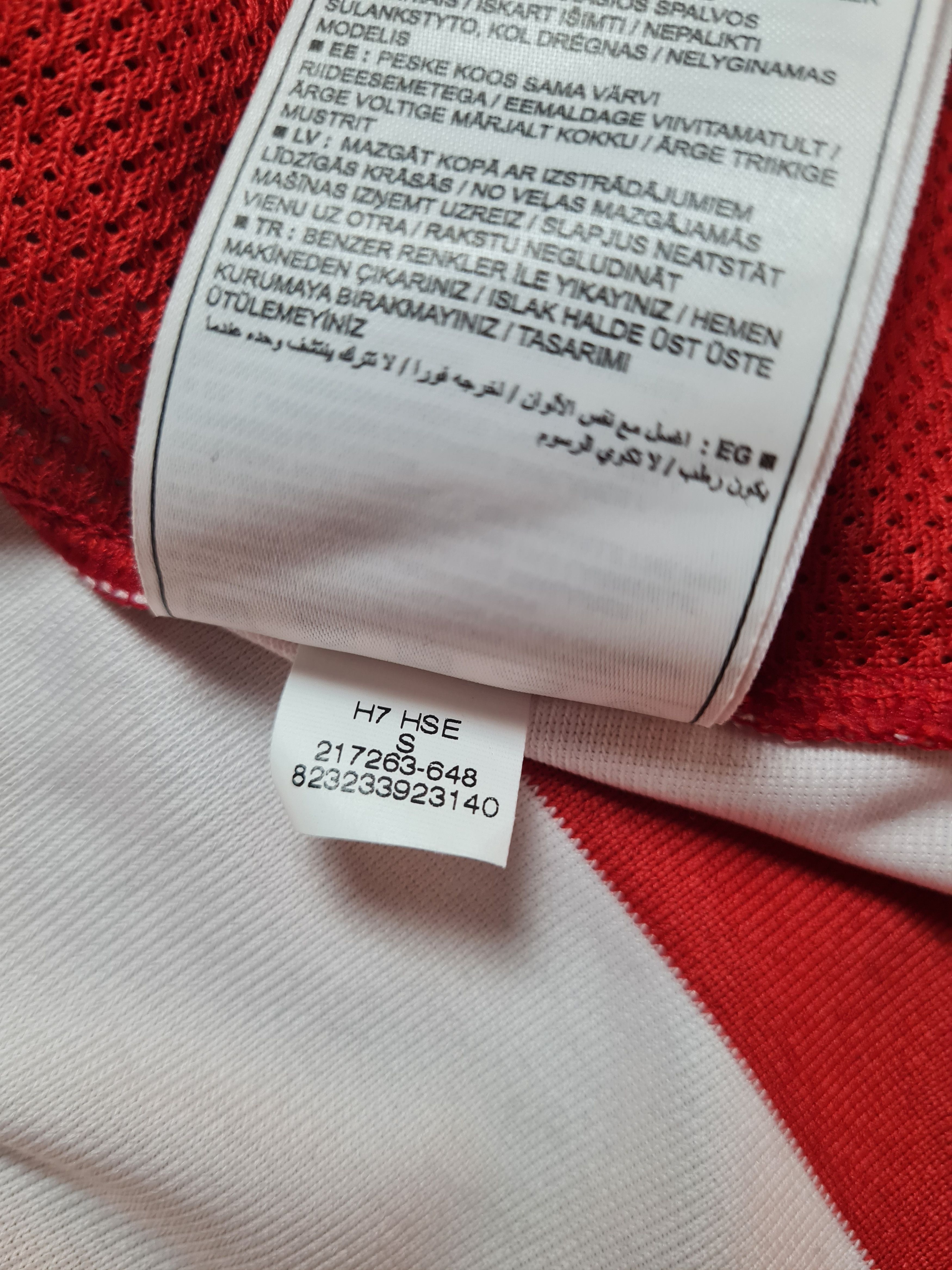 Nike Nike Striped Division Football Jersey Long Sleeve Red White Size US S / EU 44-46 / 1 - 13 Thumbnail