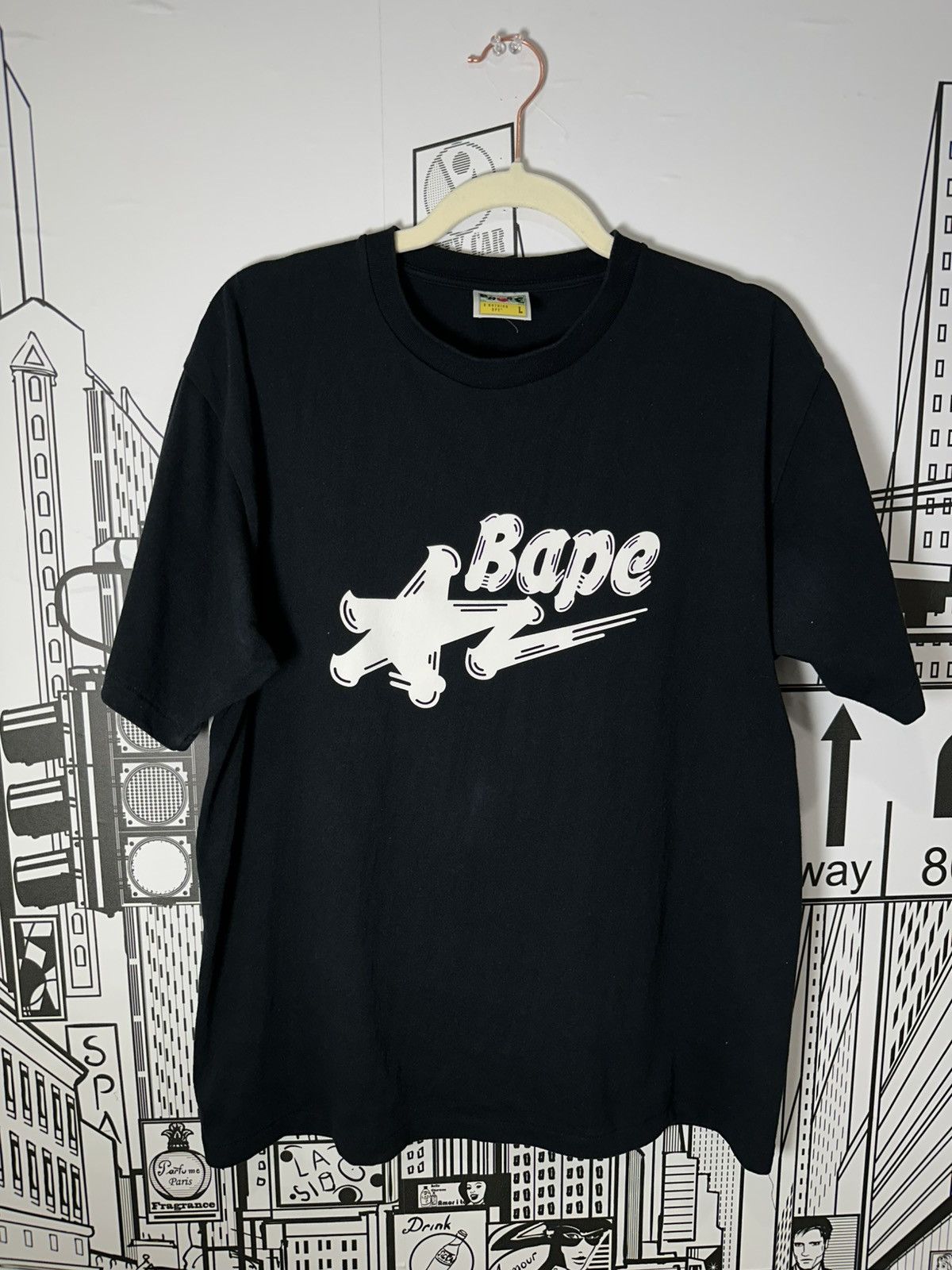 Bape Bape Star Bapesta Logo tee Black Large Size US L / EU 52-54 / 3 - 1 Thumbnail