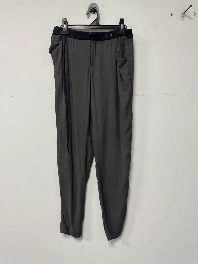 Helmut Lang HELMUT LANG size 6 cone pants, real leather waist head, ver Size US 36 / EU 52 - 1 Thumbnail