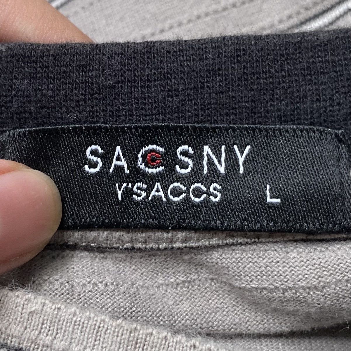Japanese Brand × Vintage × Yohji Yamamoto Vintage Japanese Brand Y’Saccs Stripe T-shirt 2000s Size US L / EU 52-54 / 3 - 9 Thumbnail
