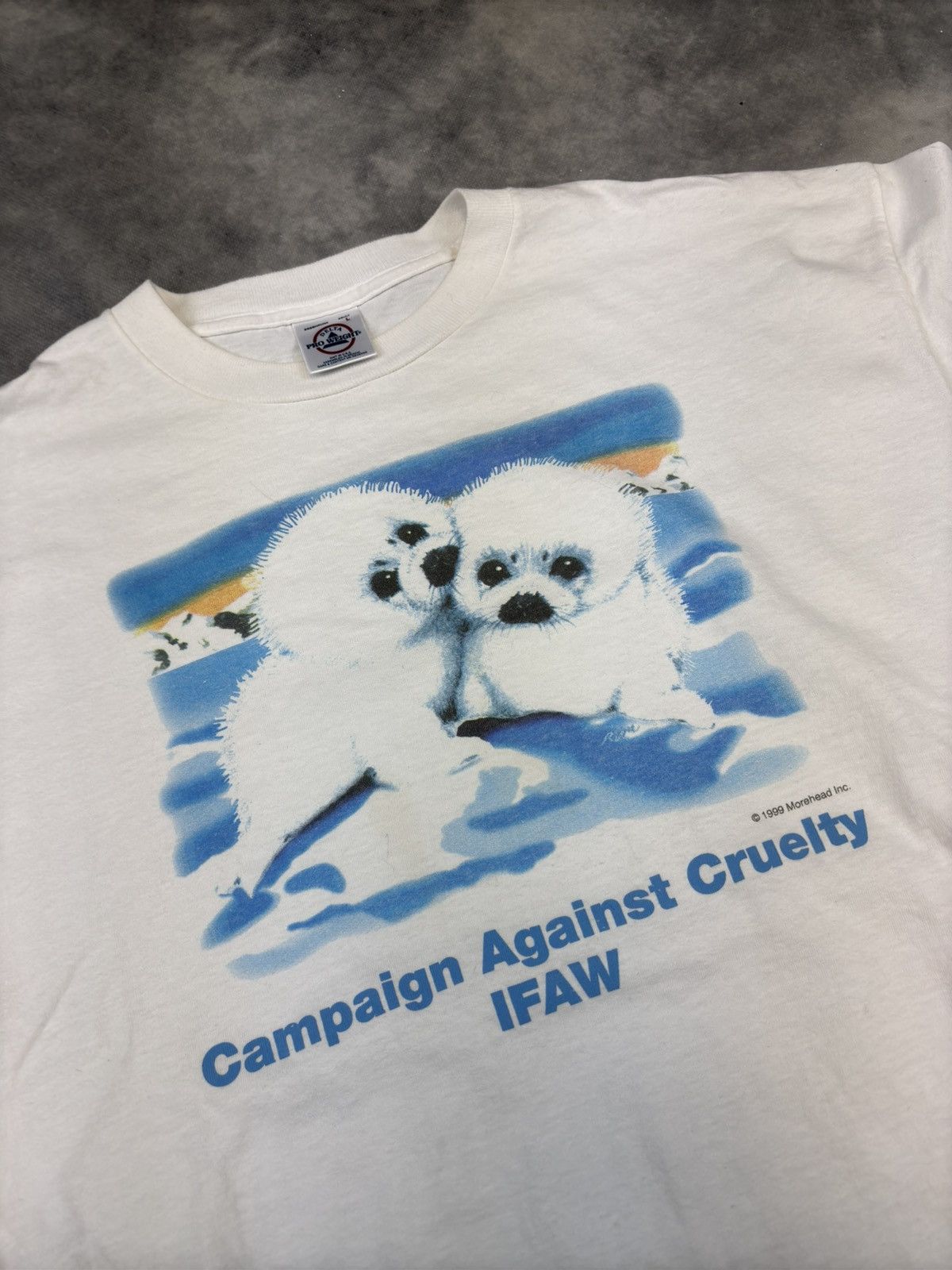 Delta × Vintage 1999 vintage Delta Morehead Campain Against Cruelty t shirt Size US L / EU 52-54 / 3 - 2 Thumbnail