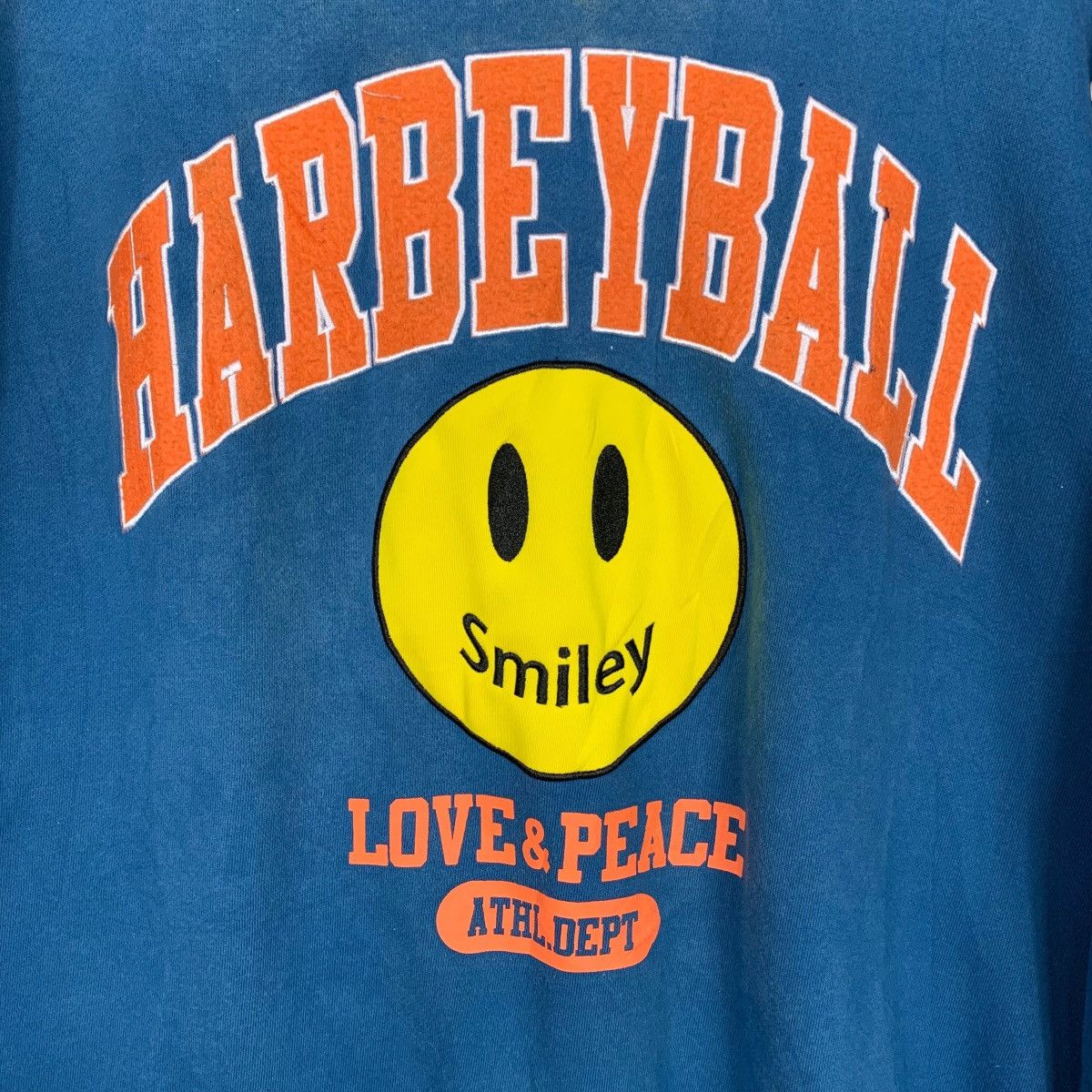 Japanese Brand HARBEYBALL SMILEY FACE Graphics Sweatshirt #2660-C119 Size US L / EU 52-54 / 3 - 11 Thumbnail