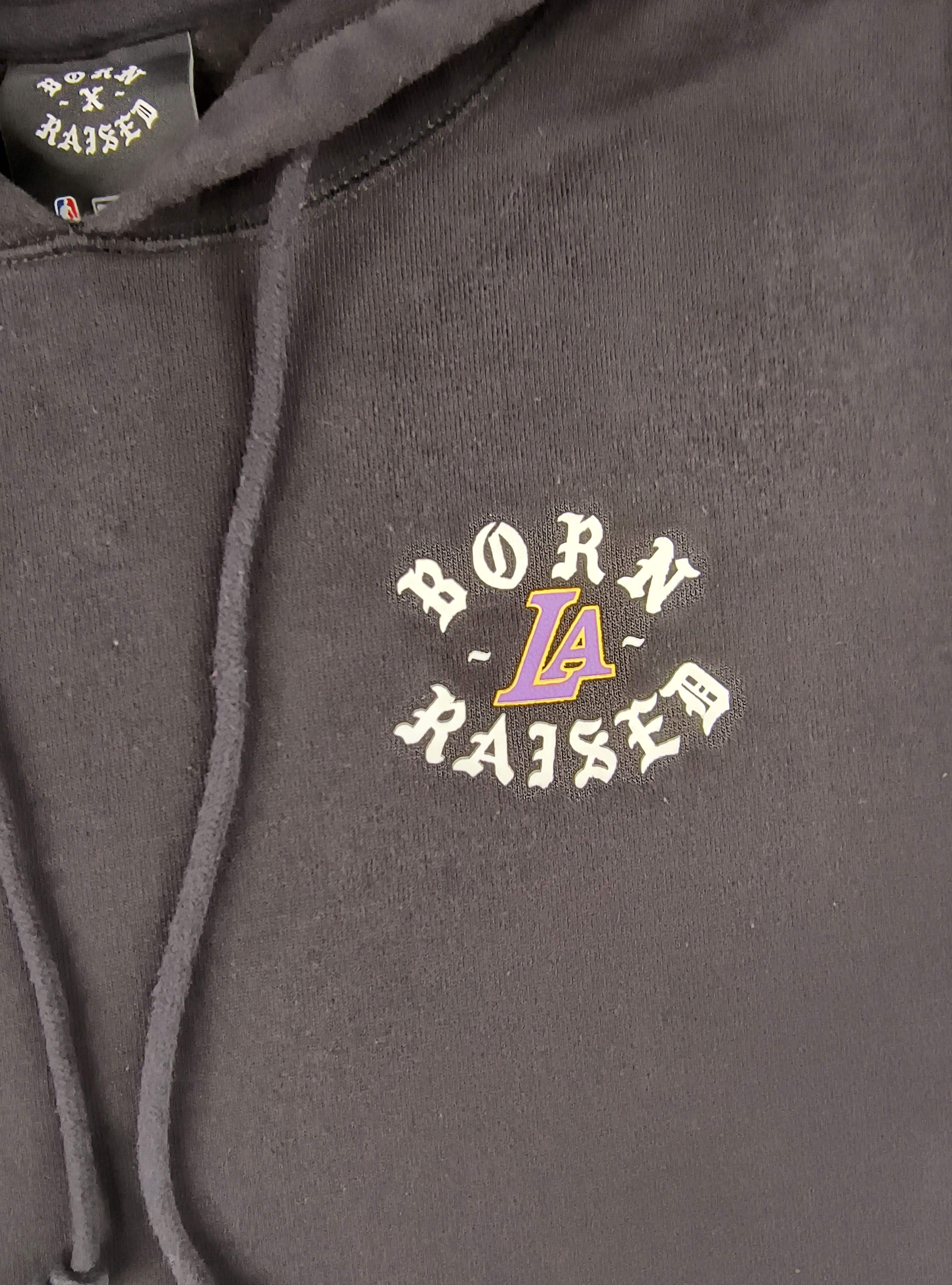 NBA New Era NBA LA Lakers born x raised hoodie Size US L / EU 52-54 / 3 - 9 Thumbnail