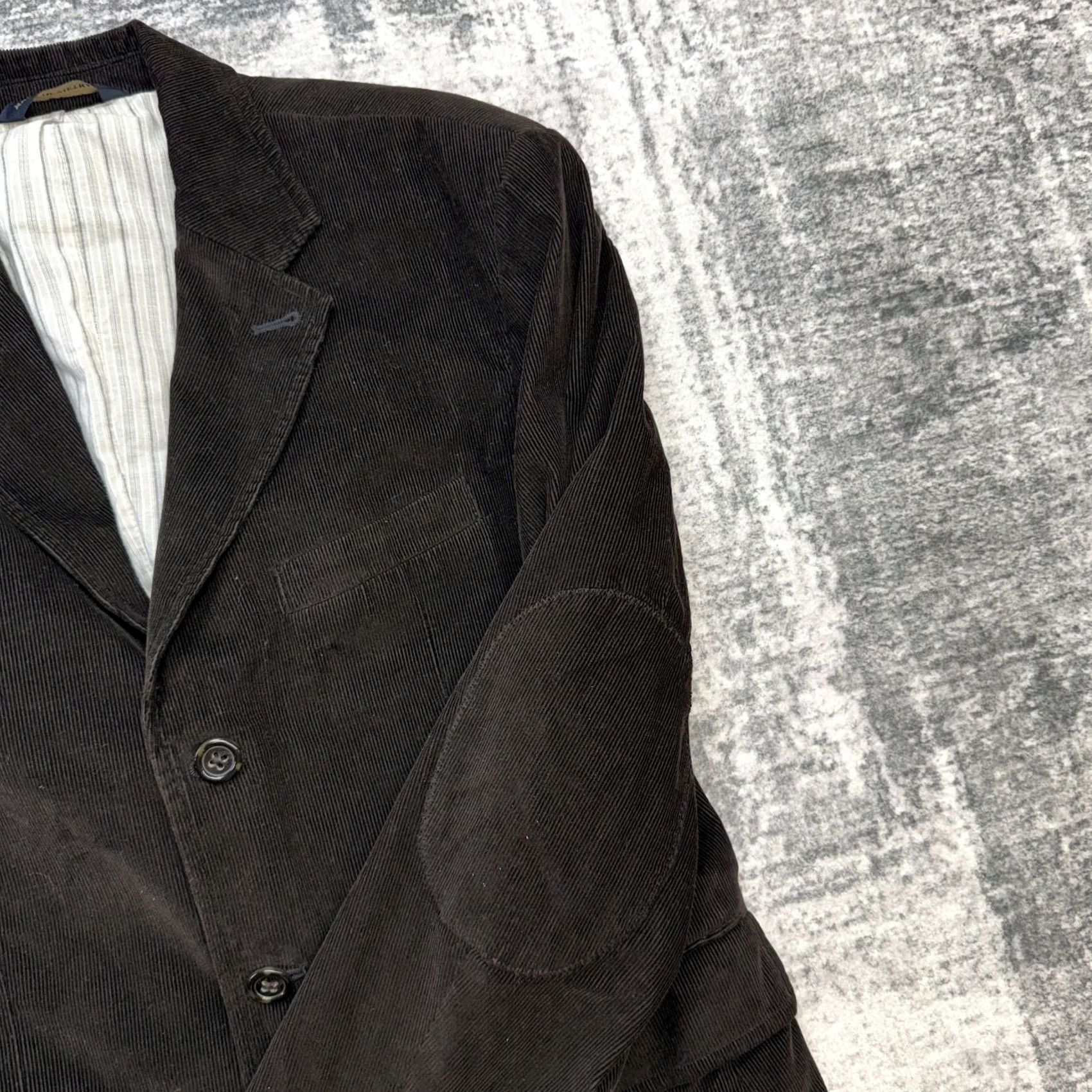 Banana Republic Banana Republic Blazer Mens 40S Brown Corduroy Academia Professor Coat Short Jacket/Coat Size 40R - 5 Thumbnail