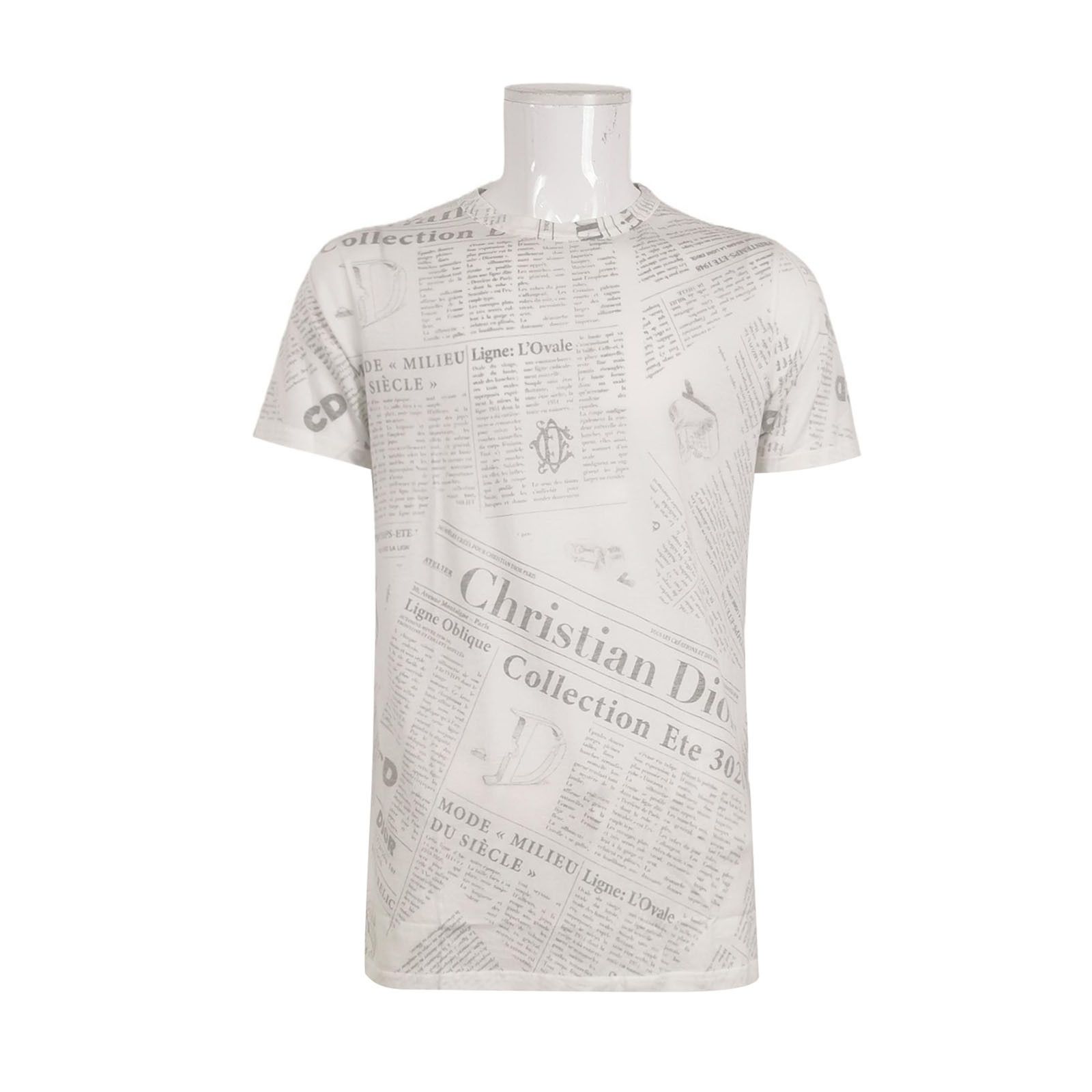 Dior Dior x Daniel Arsham Newspaper Print T-Shirt M Size US M / EU 48-50 / 2 - 1 Thumbnail