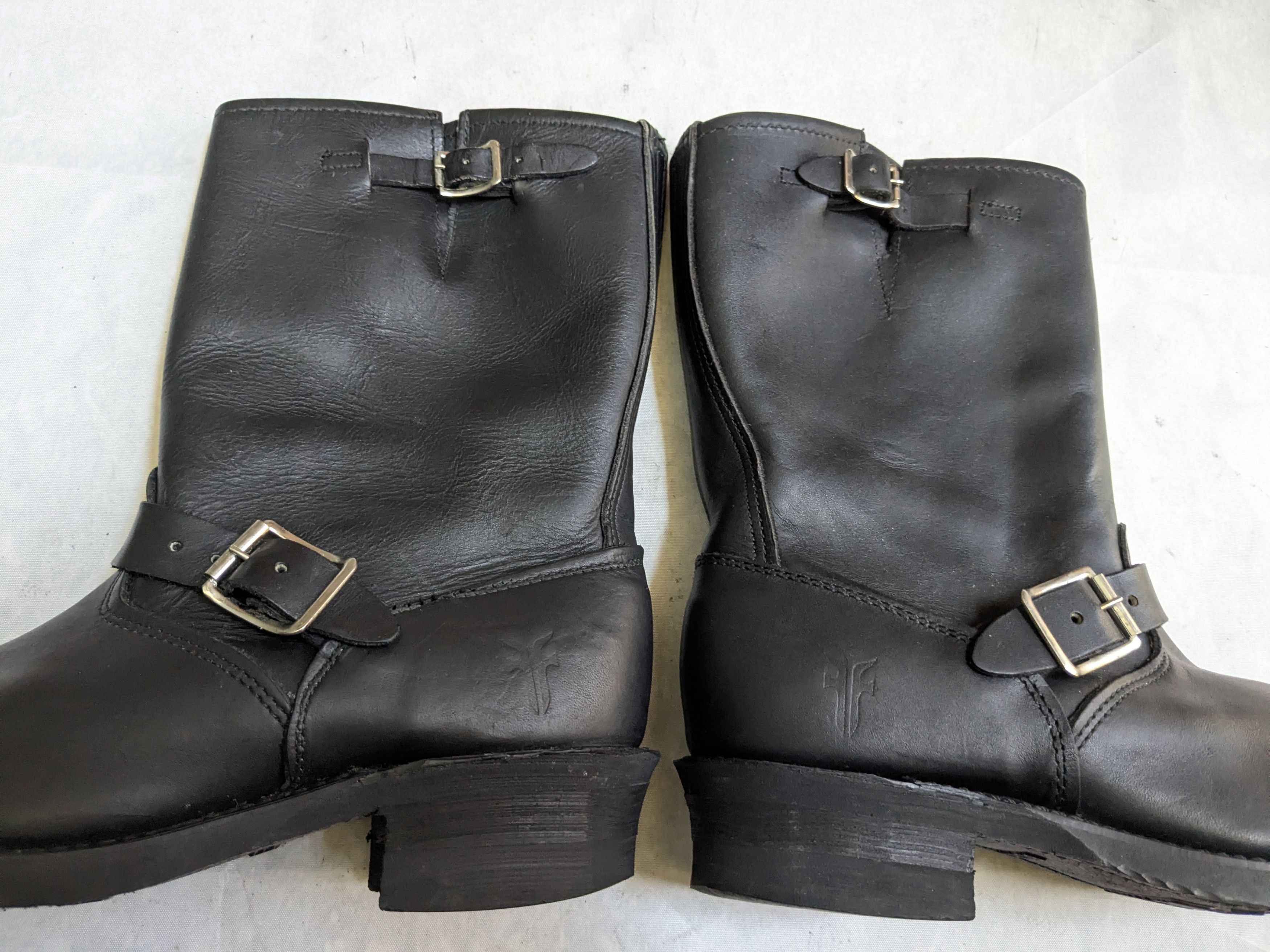 Frye Frye Engineer Boots Black Leather 9.5 Motorcycle Biker Size US 9.5 / EU 42-43 - 9 Thumbnail