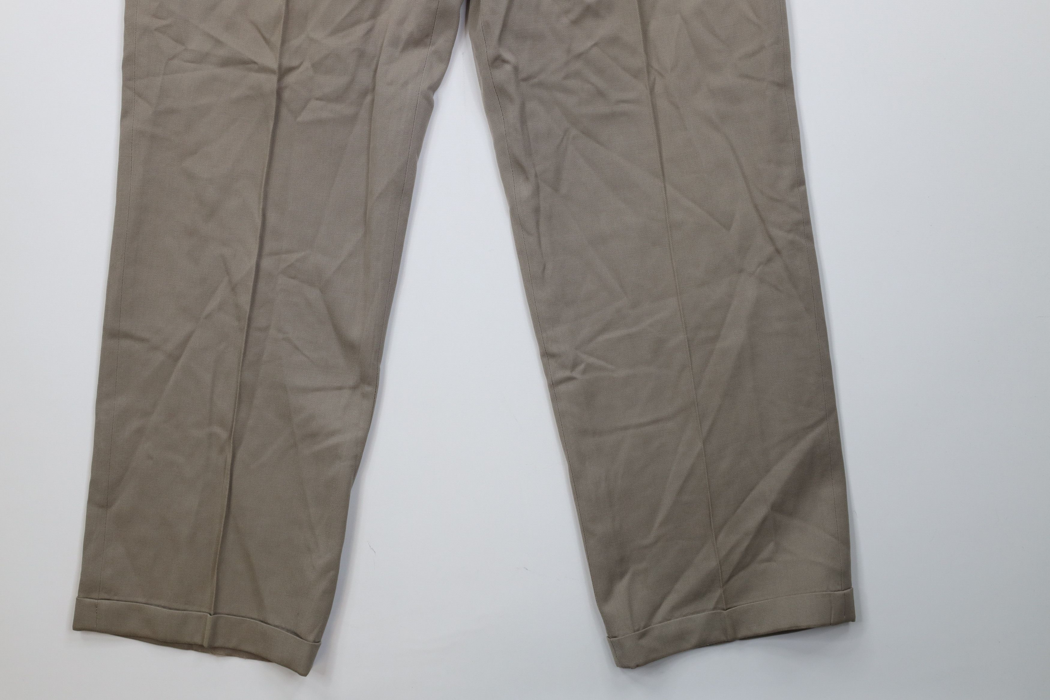 Vintage Vintage 70s Streetwear Rayon Gabardine Wide Leg Chino Pants Size US 34 / EU 50 - 5 Thumbnail