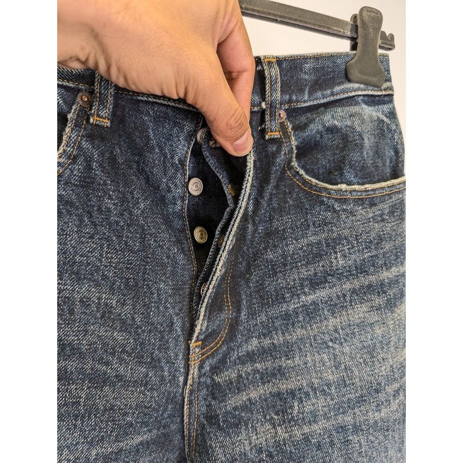 Balenciaga o1rshd1 Q:2 / Relaxed Jeans Denim Indigo in Deep Blue Size US 31 - 7 Thumbnail