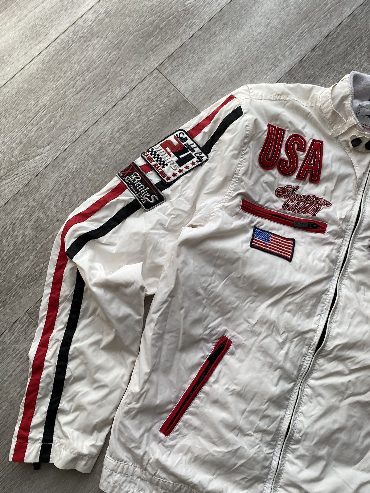 Japanese Brand Vintage High Speed Racing Team Moto Jacket Size US L / EU 52-54 / 3 - 4 Thumbnail