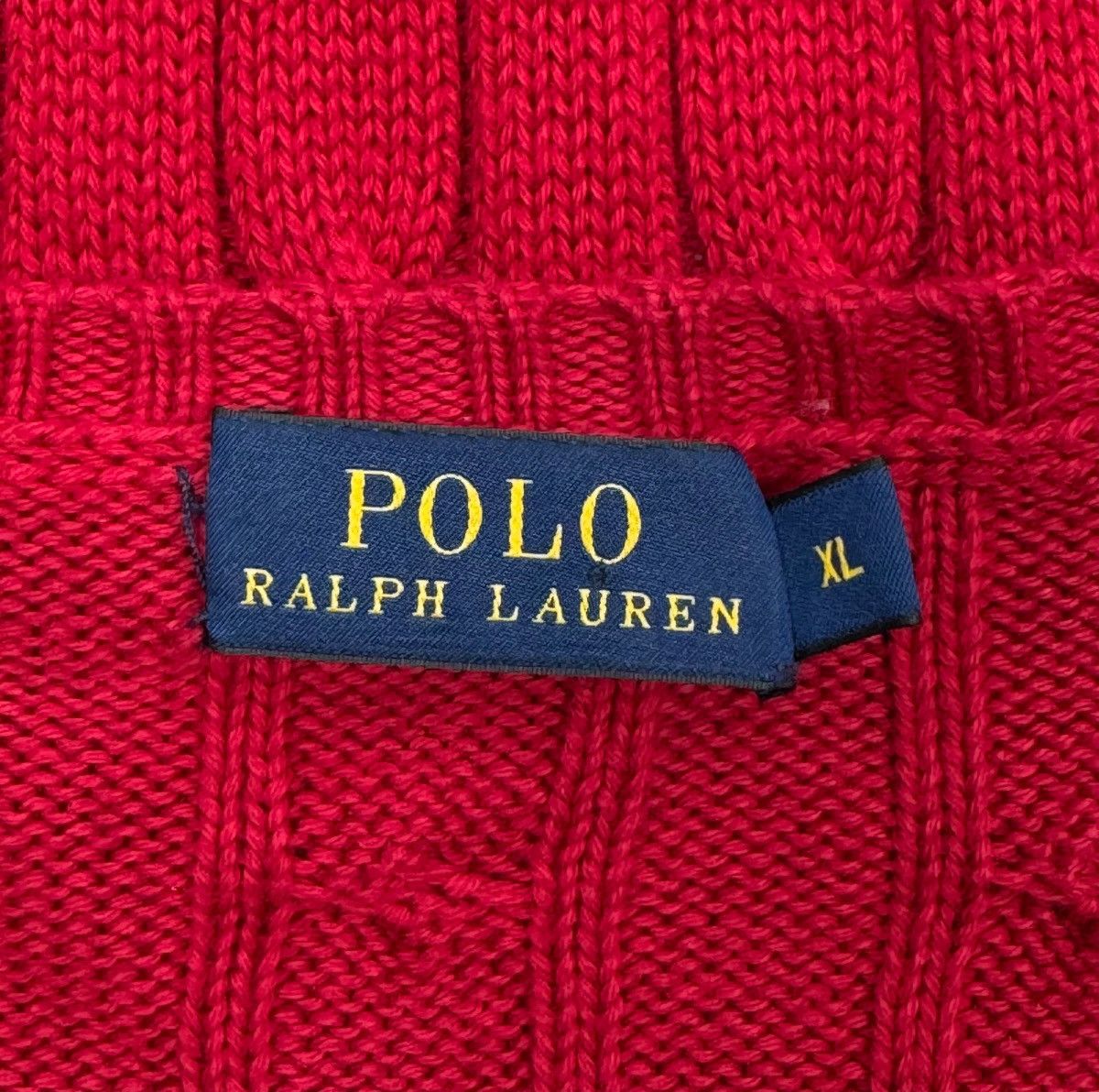 Polo Ralph Lauren Polo Ralph Lauren Red Cable Knit Sweater Cotton size XL Size M / US 6-8 / IT 42-44 - 10 Thumbnail