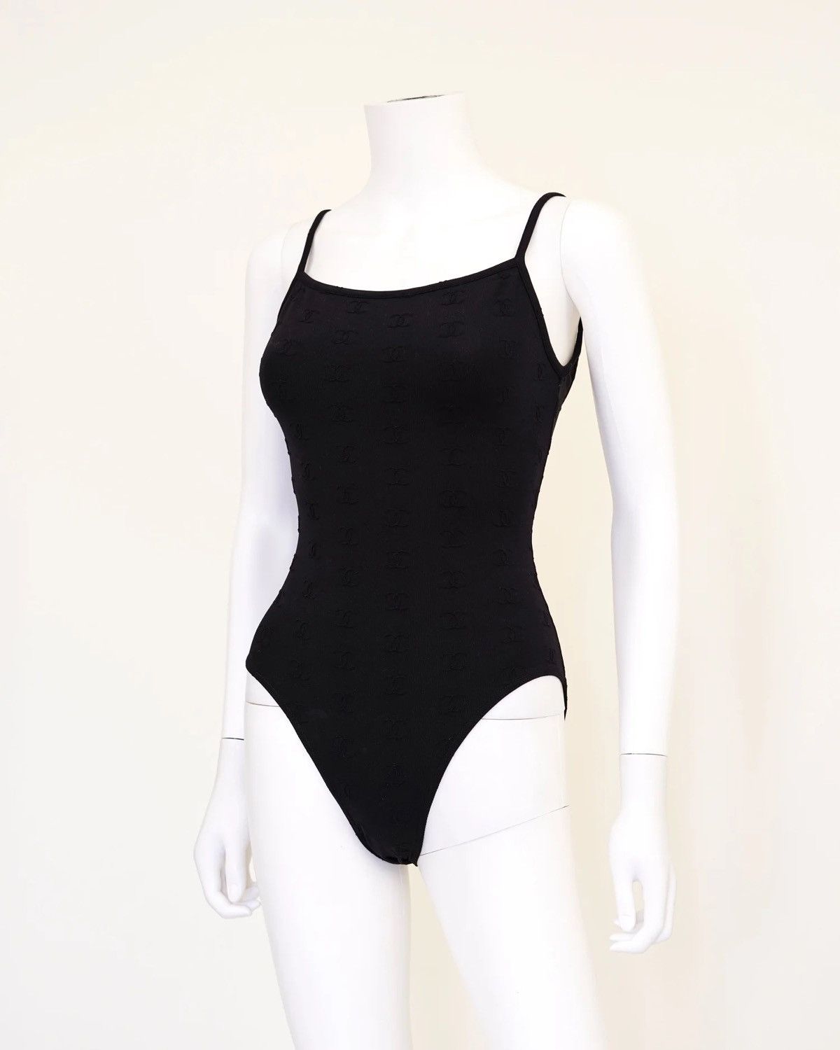 Chanel Chanel Black CC Logo One-Piece Size M / US 6-8 / IT 42-44 - 4 Thumbnail