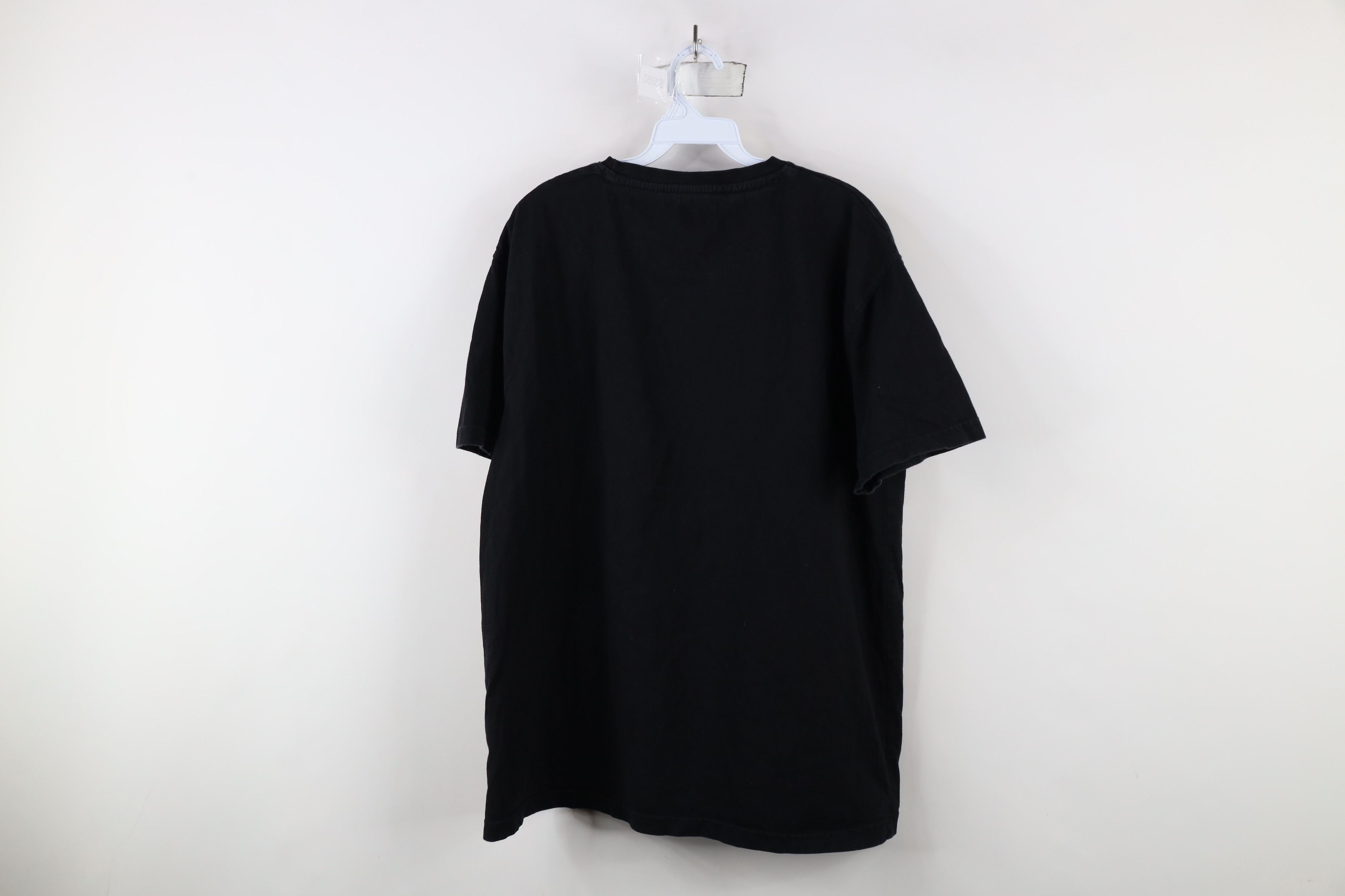Vintage Vintage 90s Streetwear Blank Heavy Cotton T-Shirt Black Size US L / EU 52-54 / 3 - 6 Thumbnail